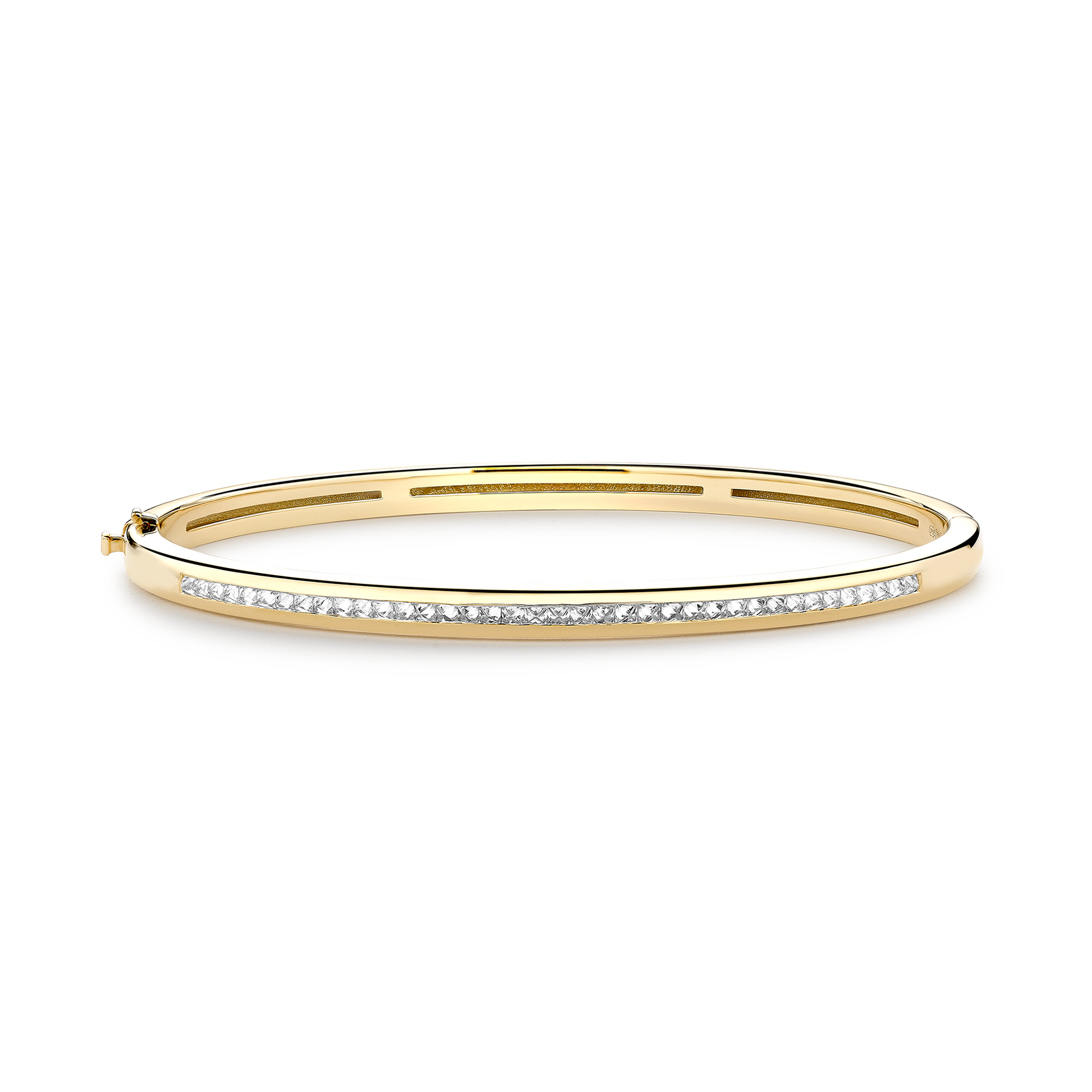 RockChic Diamond Bangle Princess Cut, Channel Set_1