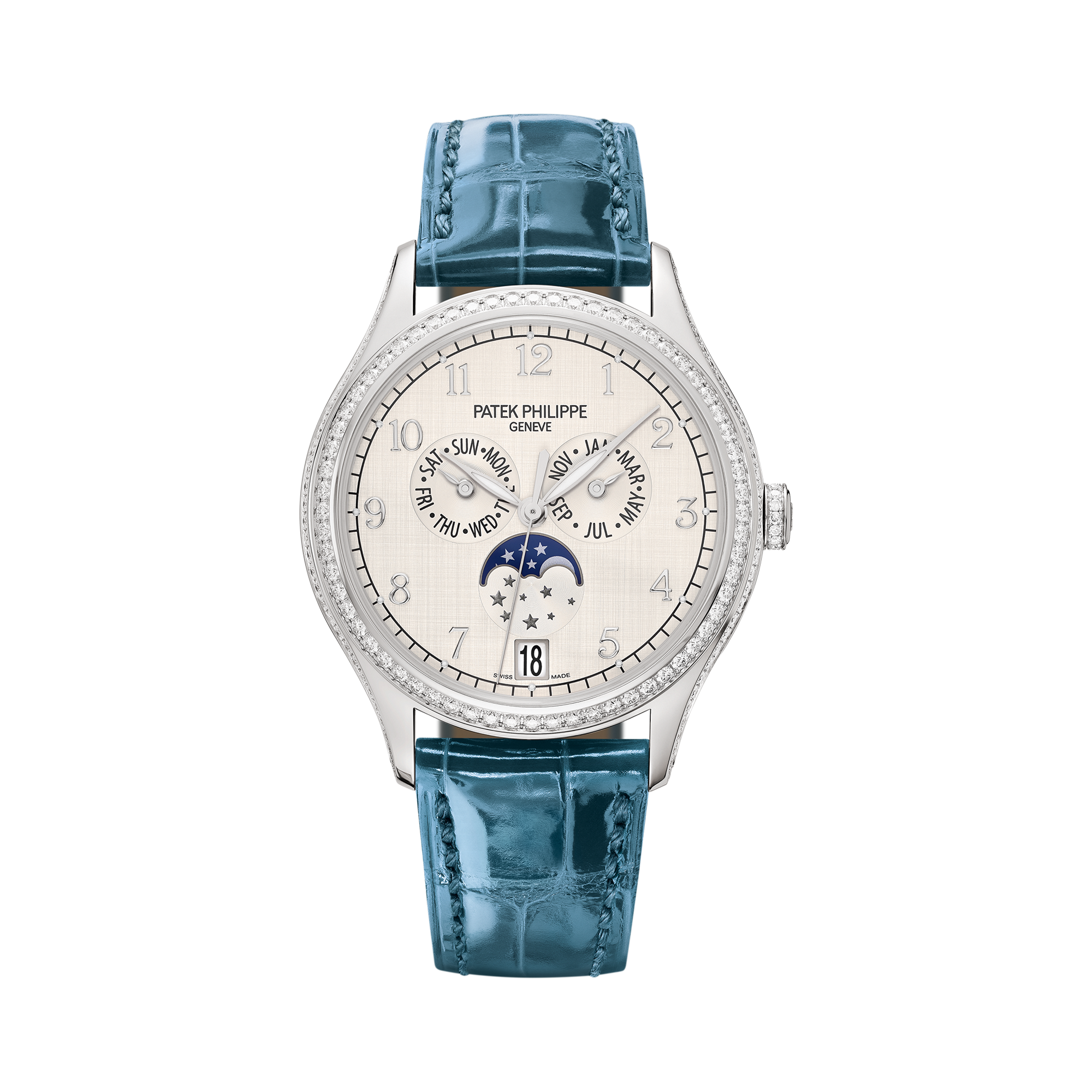 Patek Philippe Complications Annual Calender 38mm, Silver Dial, Arabic Numerals_1