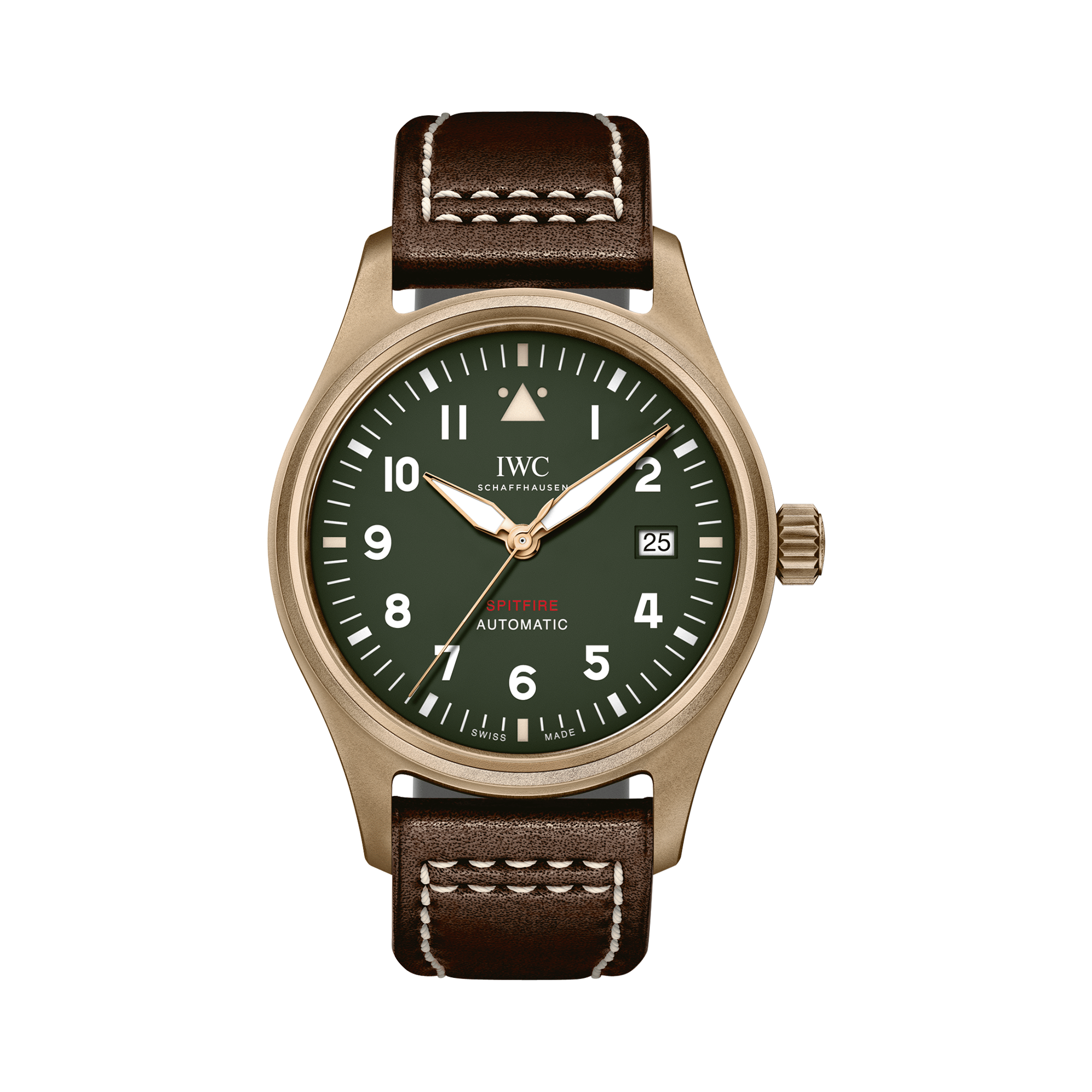 IWC Pilot's Spitfire 39mm, Green Dial, Arabic Numerals_1