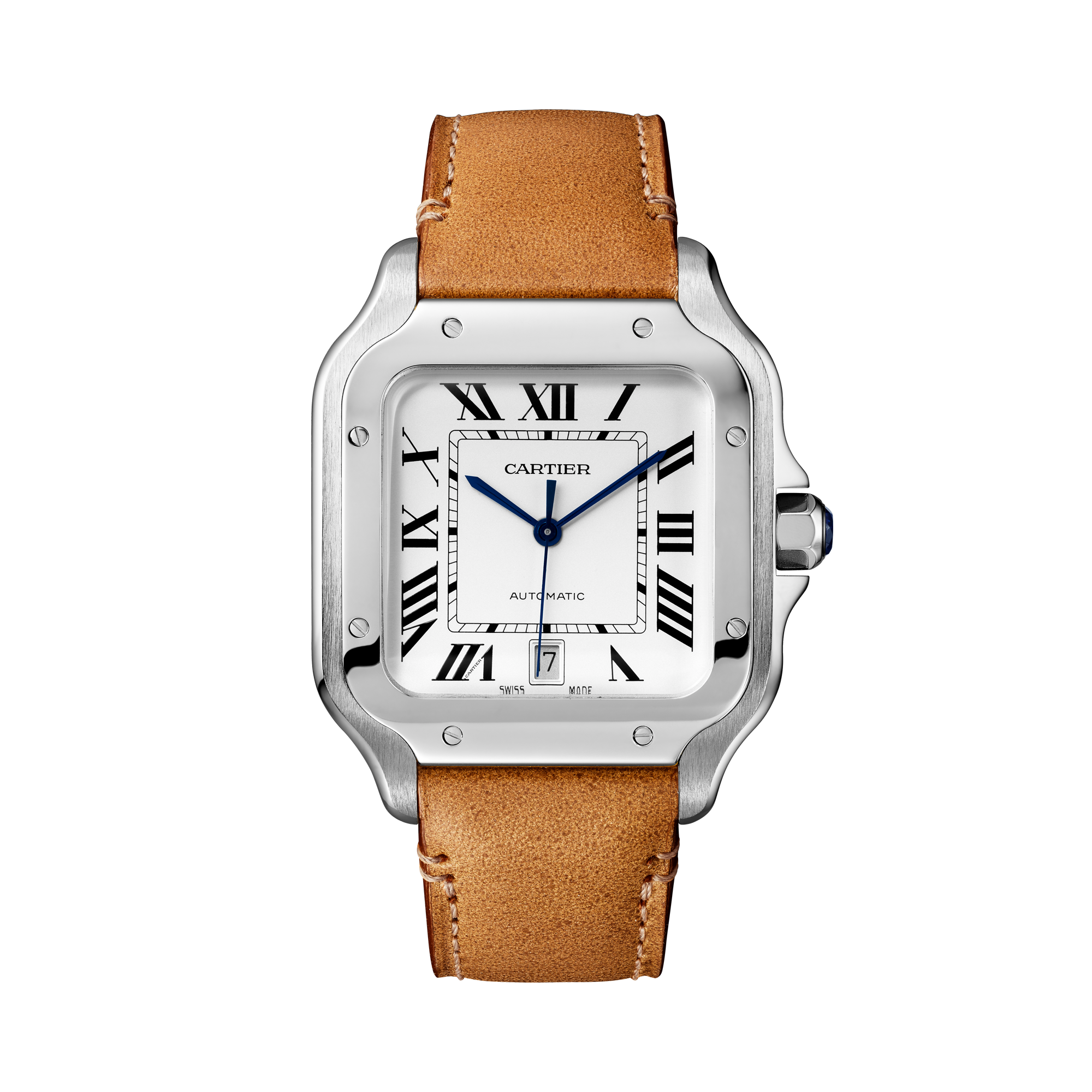 Cartier Santos de Cartier Large, Silver Dial, Roman Numerals_2