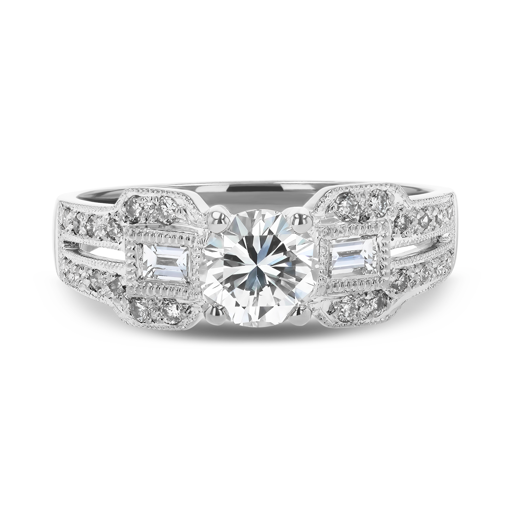 Art Deco 0.33ct Old European Cut Diamond Ring Old European Cut, Claw Set_2