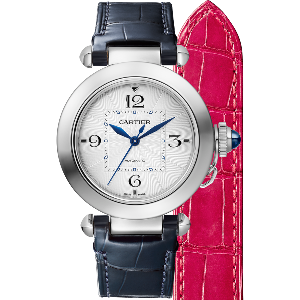 Cartier Pasha 35mm, Silver Dial, Arabic Numerals_2