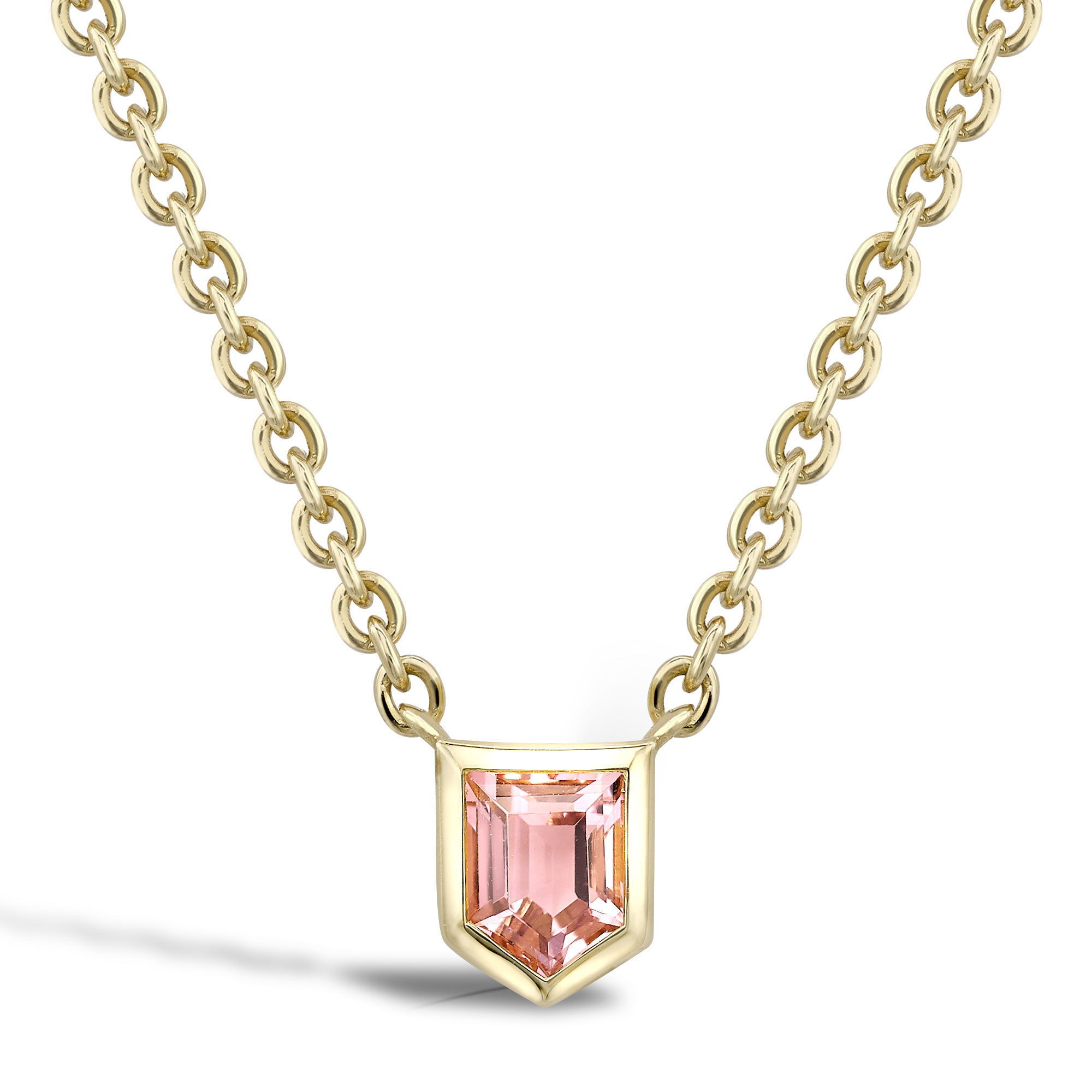 Lady Garden Pink Tourmaline Pendant Rubover setting_1