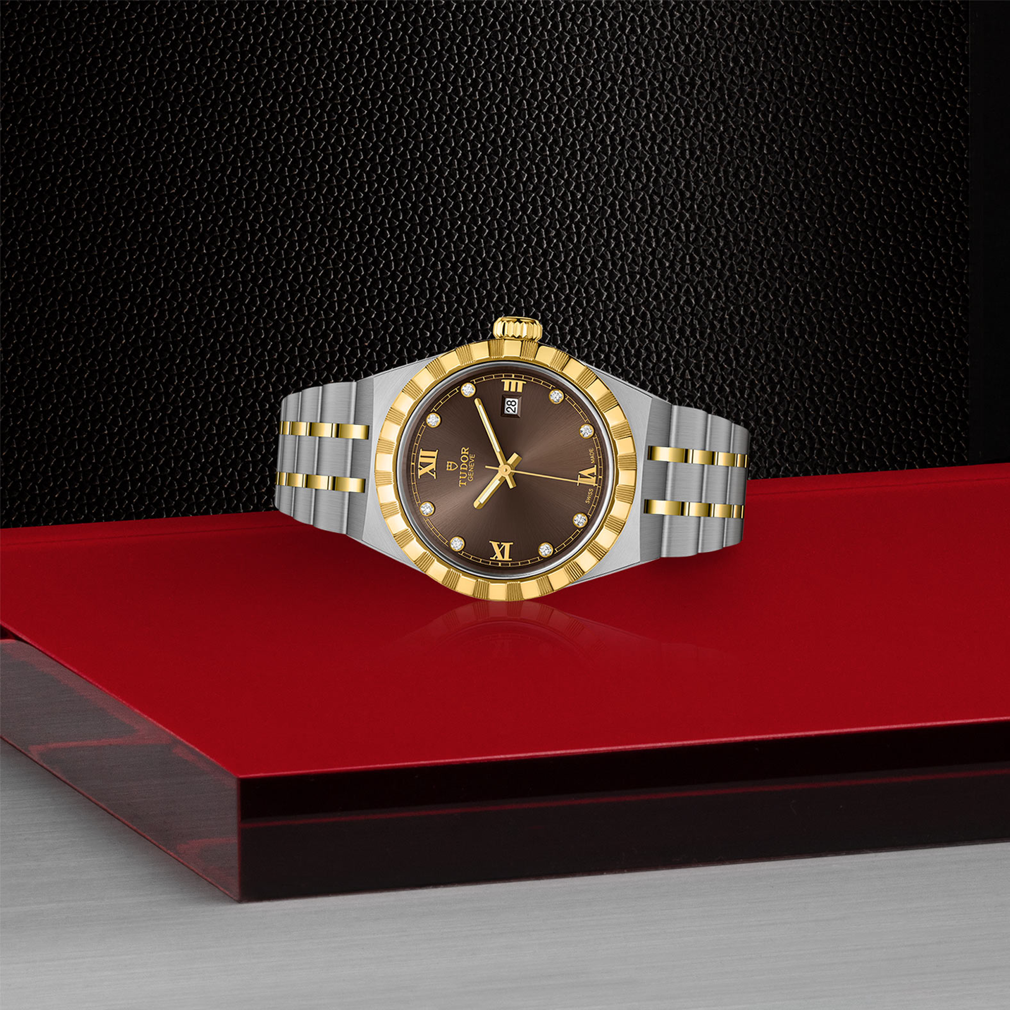 Tudor Royal 28mm, Brown Dial, Diamond Numerals_2