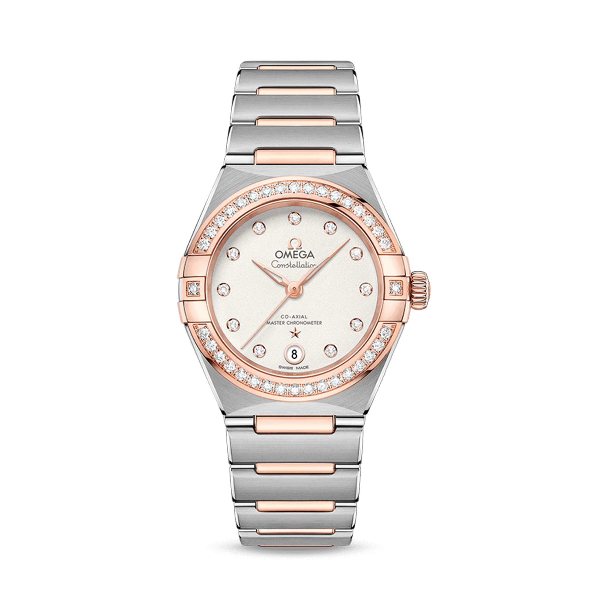 OMEGA Constellation 29mm, Silver Dial, Diamond Set Numerals_1