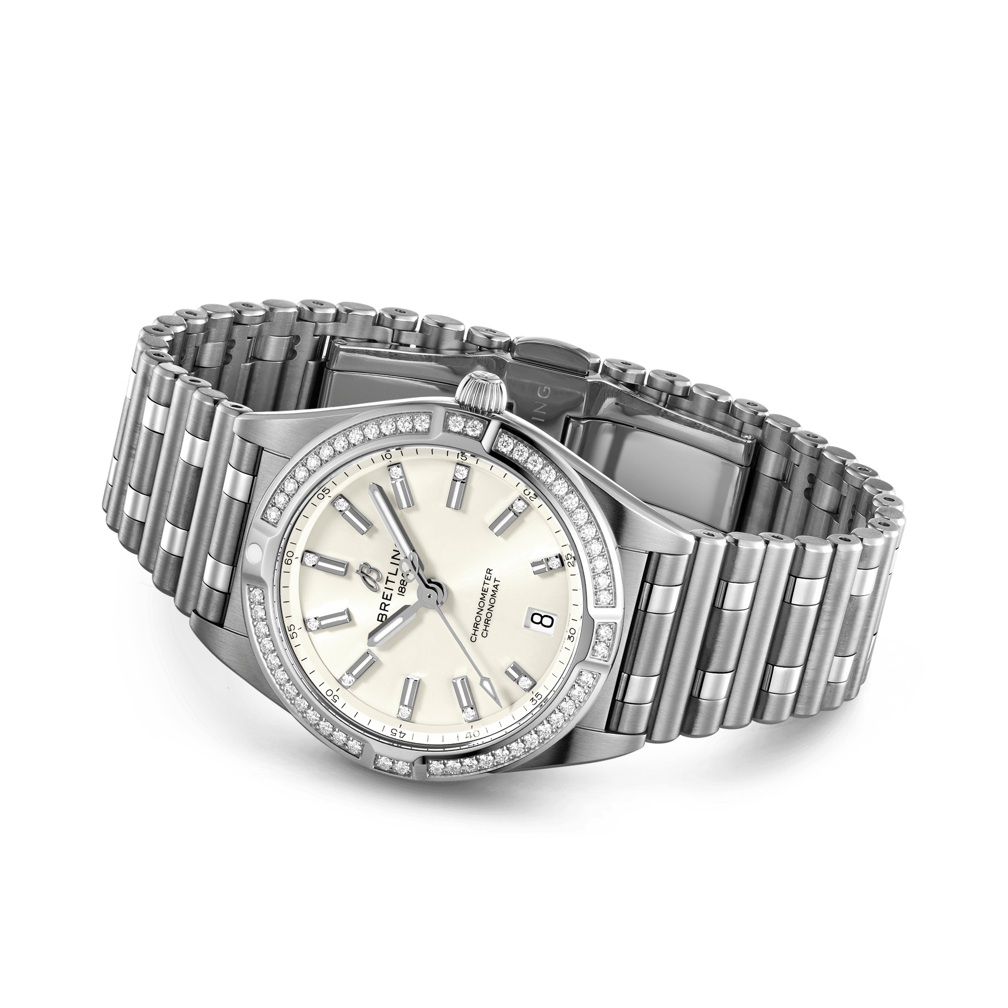 Breitling Chronomat 32 32mm, White Dial, Diamond Numerals_4