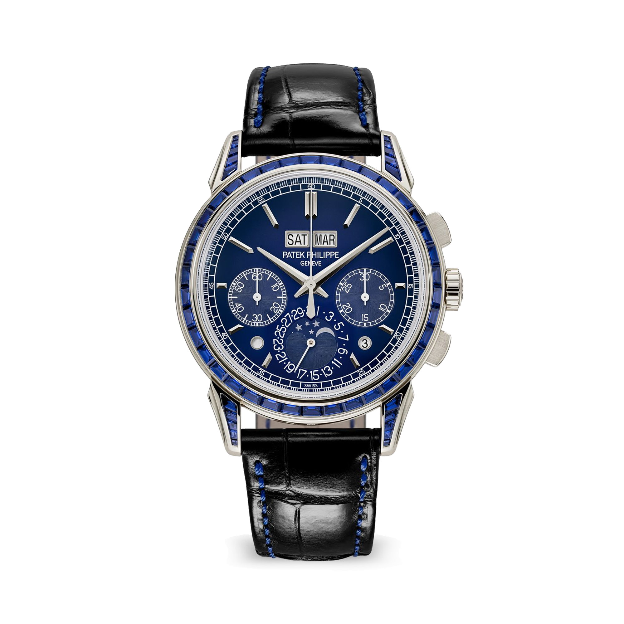 Patek Grand Complications 41mm,Blue Dial, Baton Numerals_1
