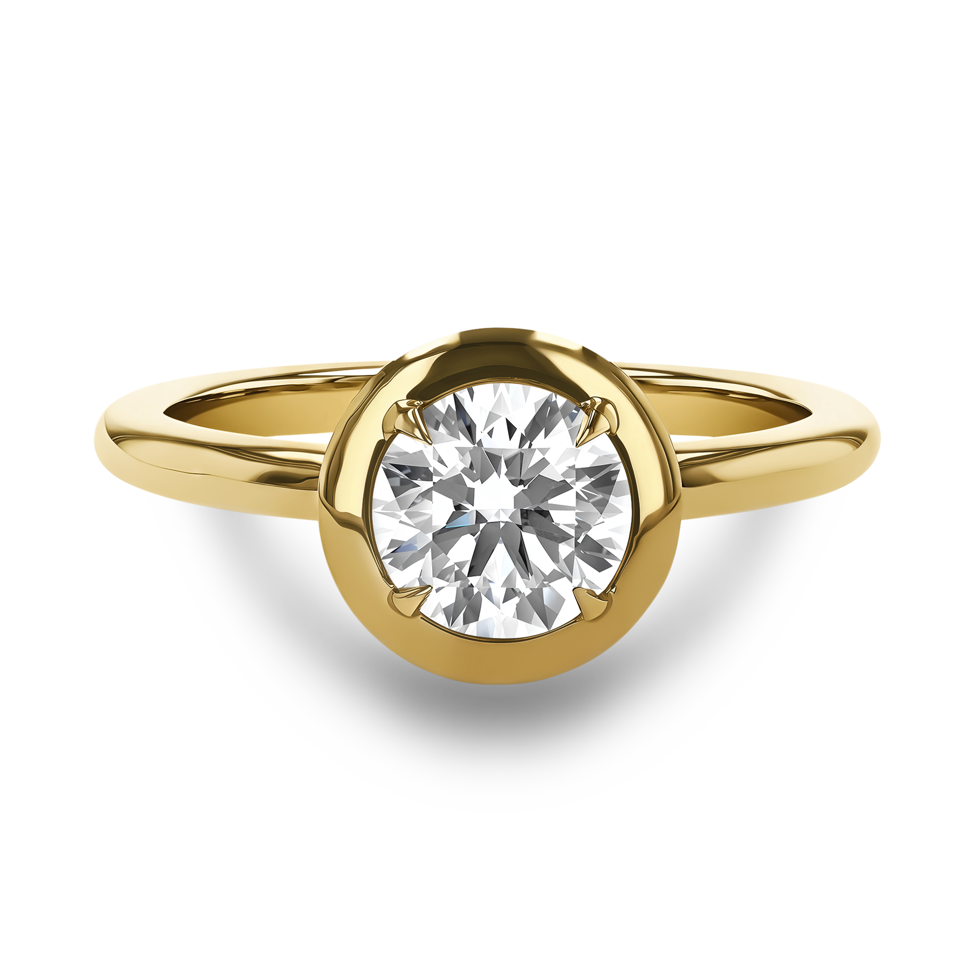 Skimming Stone 0.71ct Diamond Solitaire Ring Brilliant cut, Claw set_2