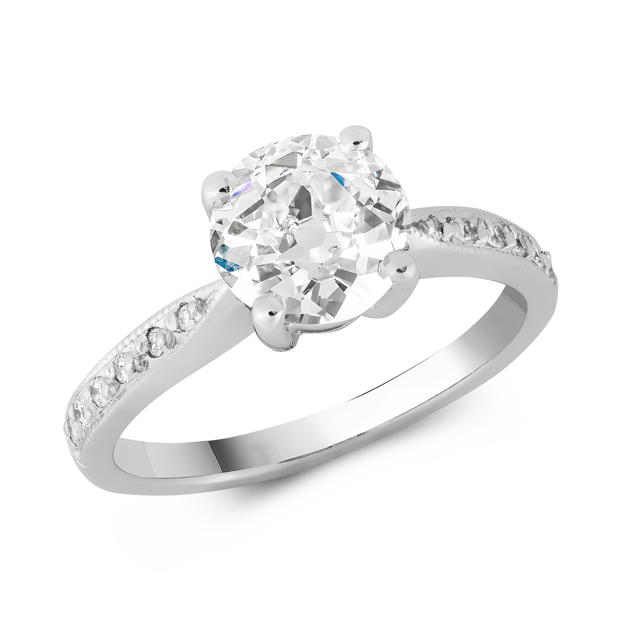 Old Cut 1.21ct Diamond Solitaire Ring Old Cut, Claw Set_1
