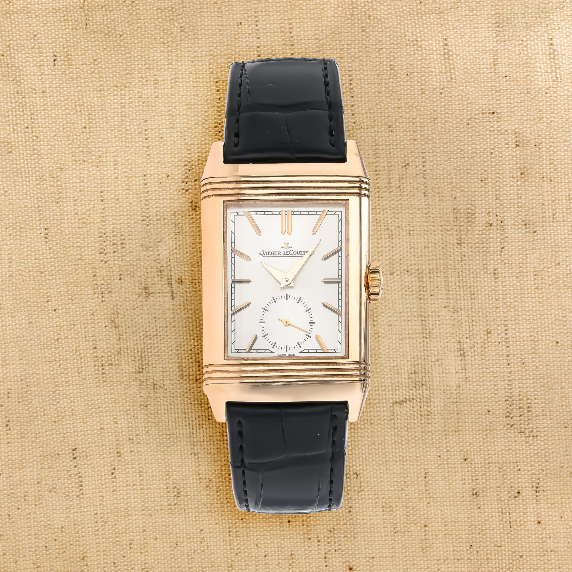 Jaeger-LeCoultre Reverso Tribute Small Seconds 27.4mm, Silver Dial, Baton Numerals_1