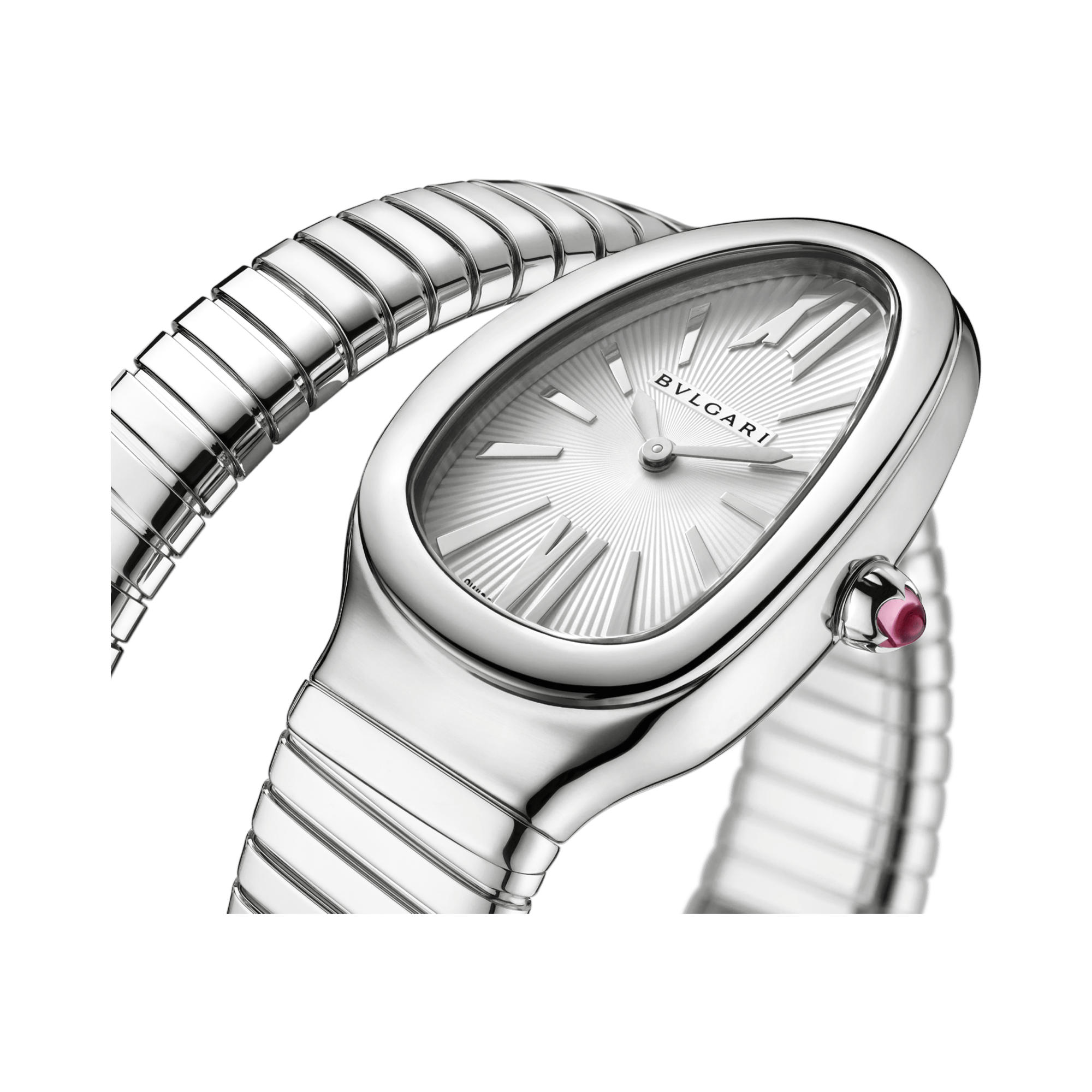 Bvlgari Serpenti Tubogas 35mm, Silver Dial, Baton & Roman Numerals_3