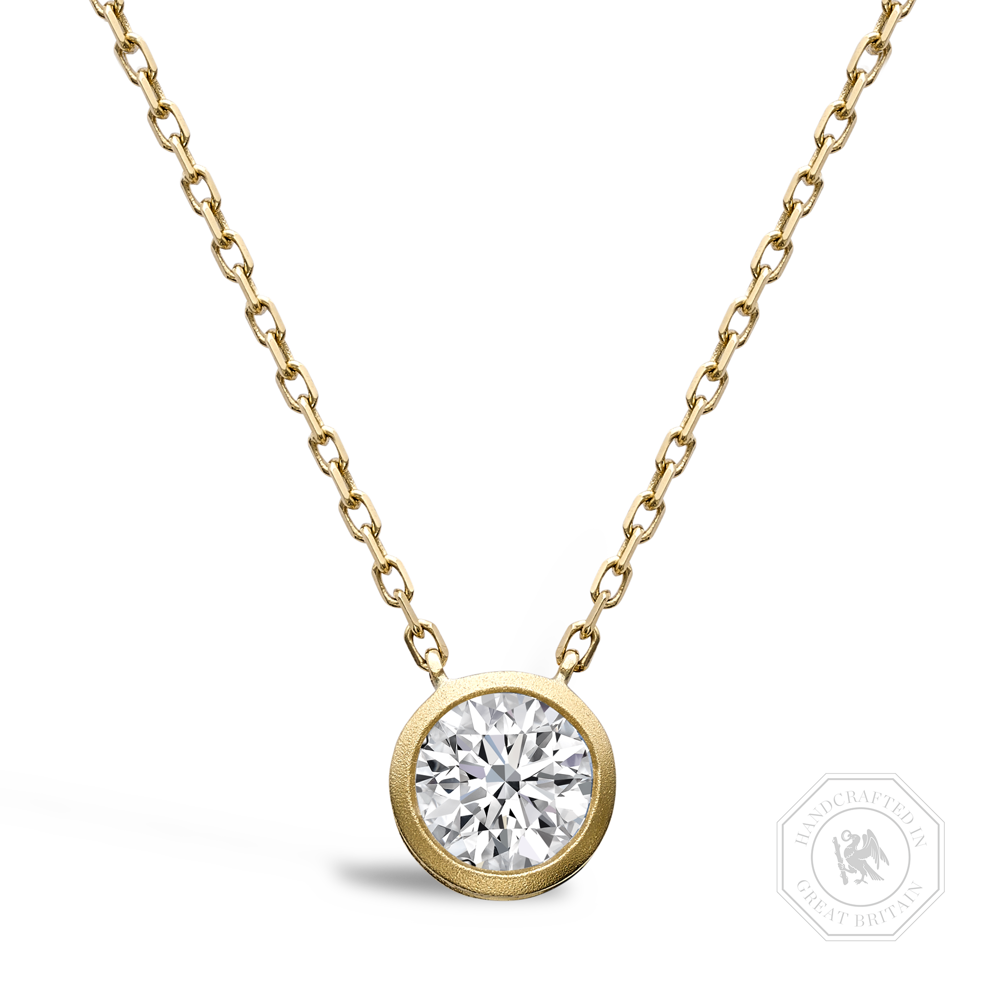 Legacy Old European Cut Diamond Pendant Old Cut, Rubover Set_1