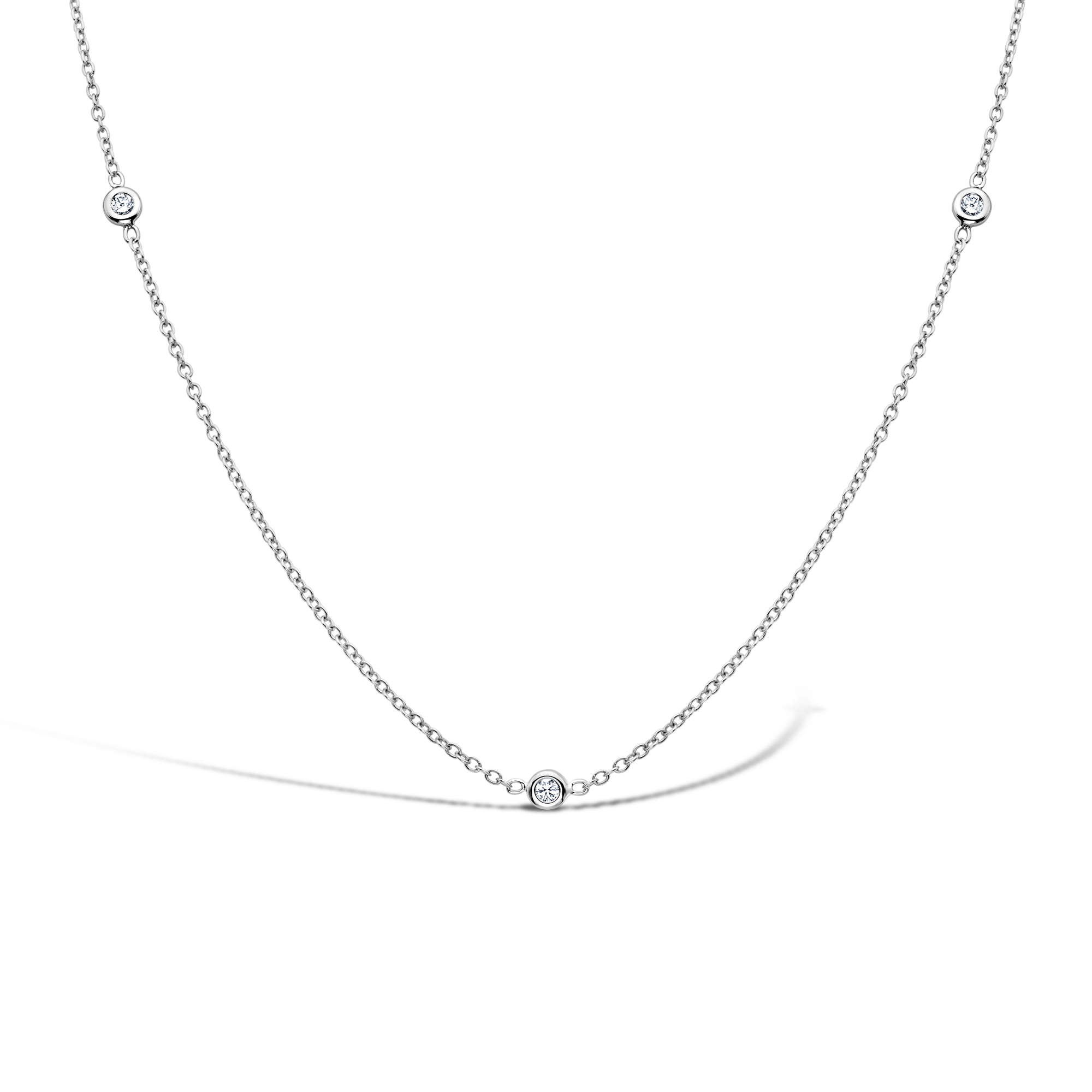 Sundance Diamond Necklace Brilliant Cut, Rub Over Set_2