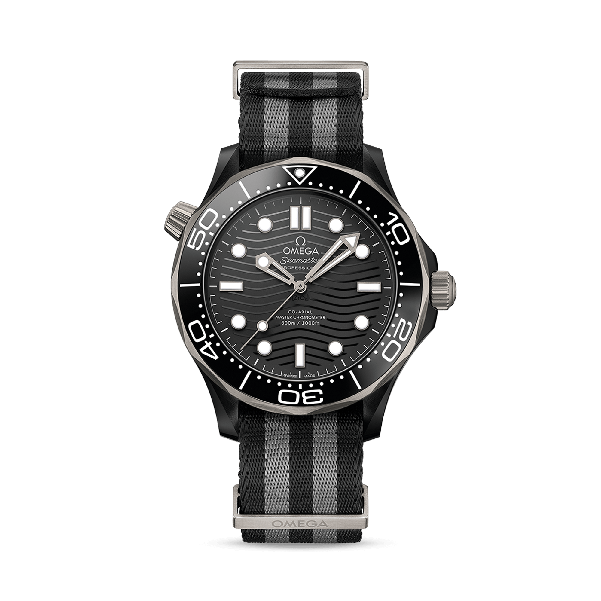 OMEGA Seamaster Diver 300m 435mm, Black Dial, Baton Numerals_1