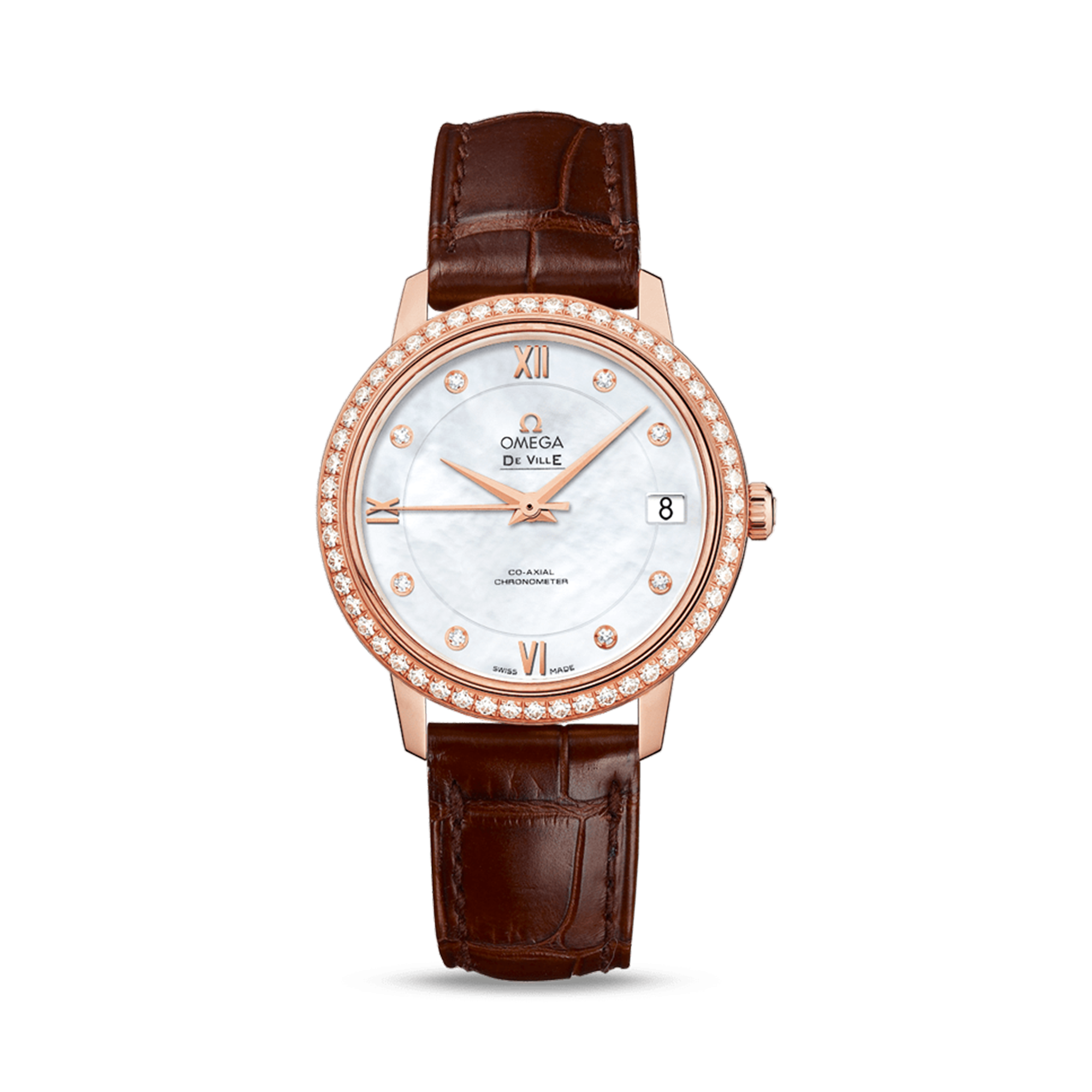 OMEGA De Ville Prestige 32.7mm, Mother of Pearl Dial, Roman Numerals_1