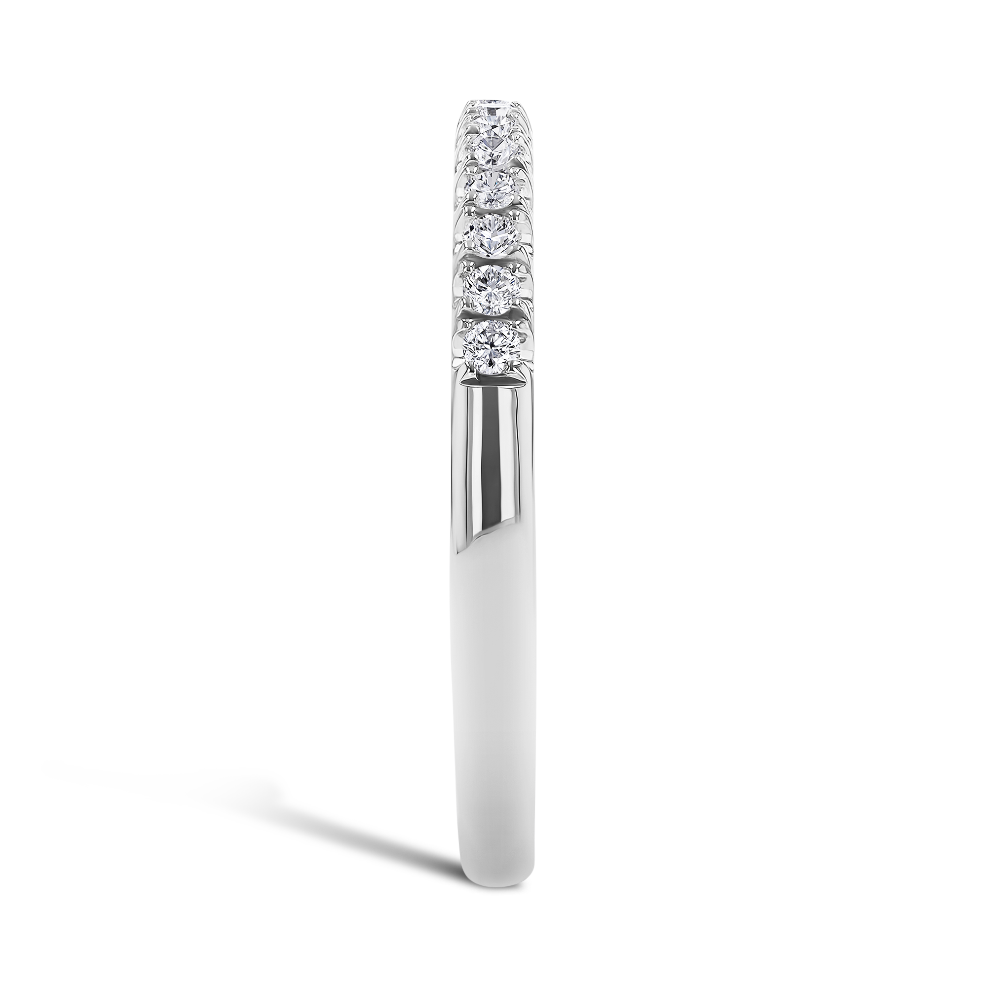 Celestial 0.22ct Diamond Half Eternity Ring Brilliant Cut, Micro Pavé Set_4