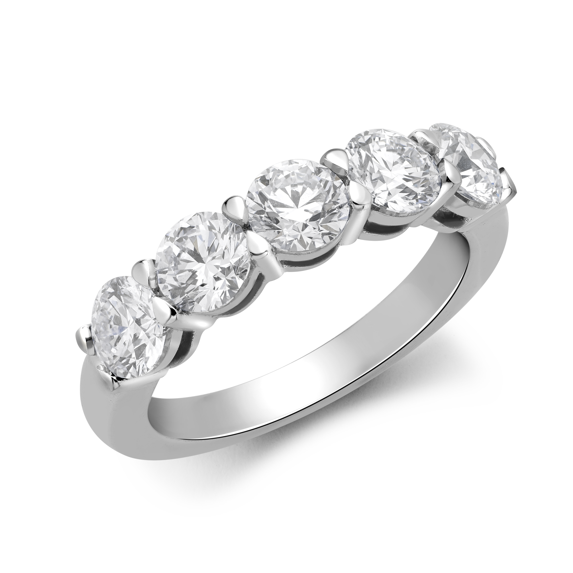 Five Stone Diamond Ring Brilliant cut, Claw set_1