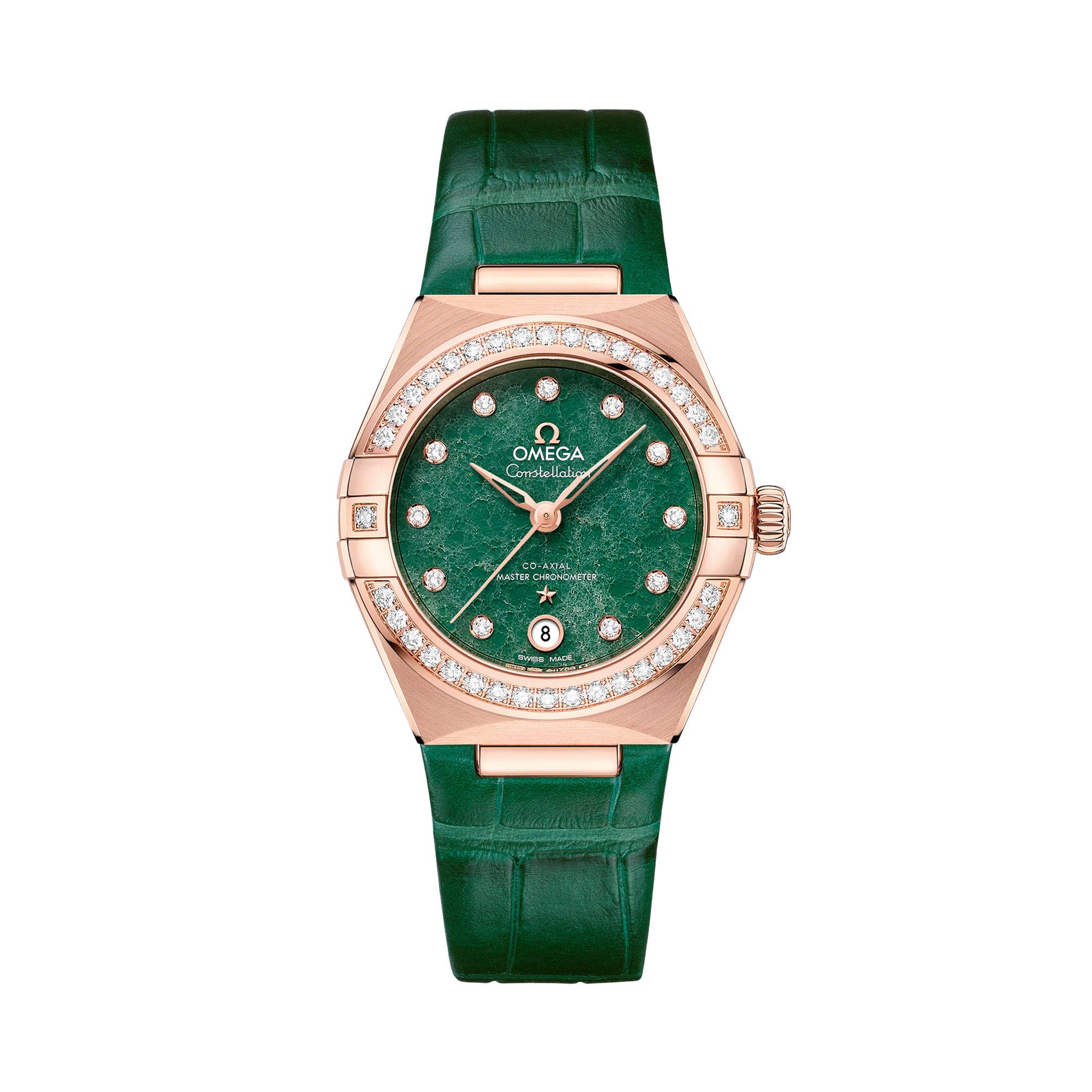 OMEGA Constellation 29mm, Green Dial, Diamond Numerals_1