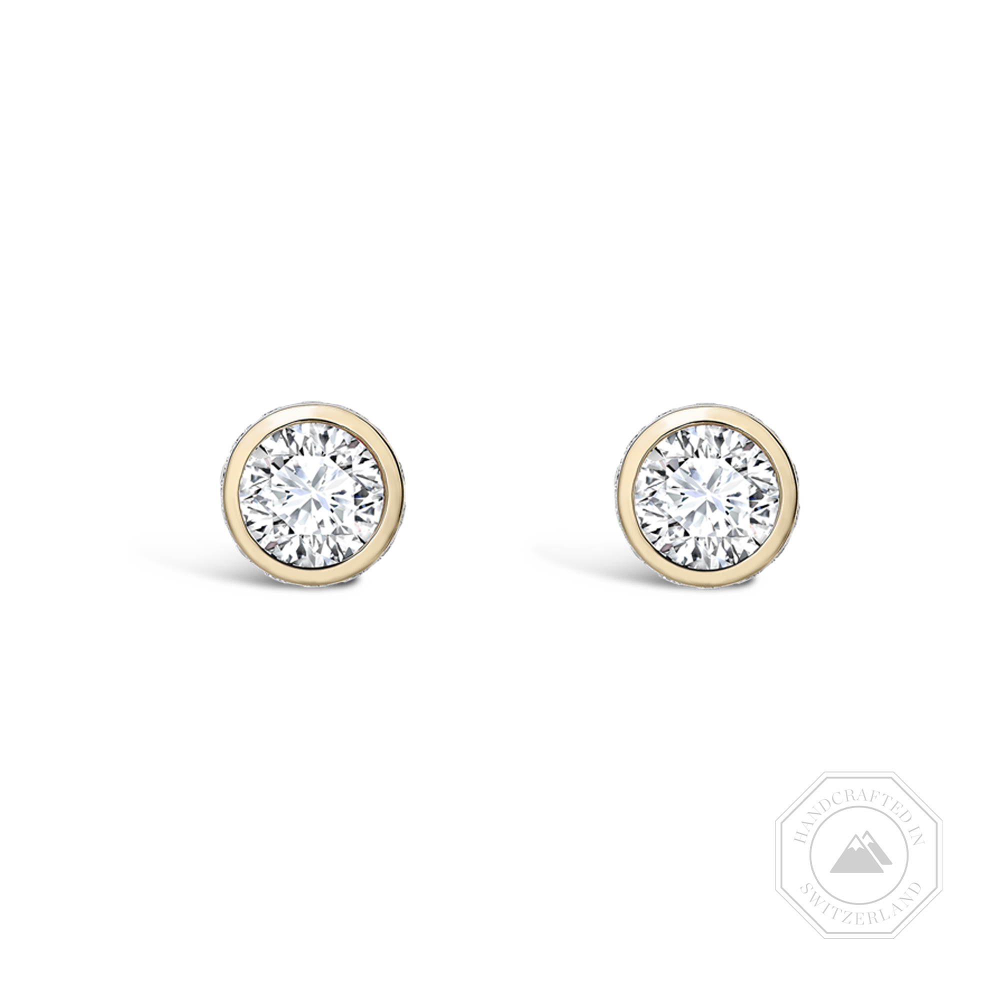 Sundance Diamond Stud Earrings Brilliant Cut, Rubover Set_1