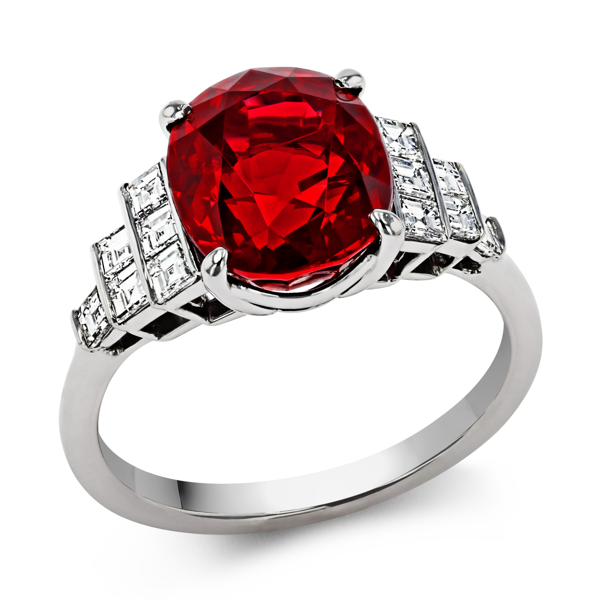 PT850 Platinum ruby ring – Sogani Jewels