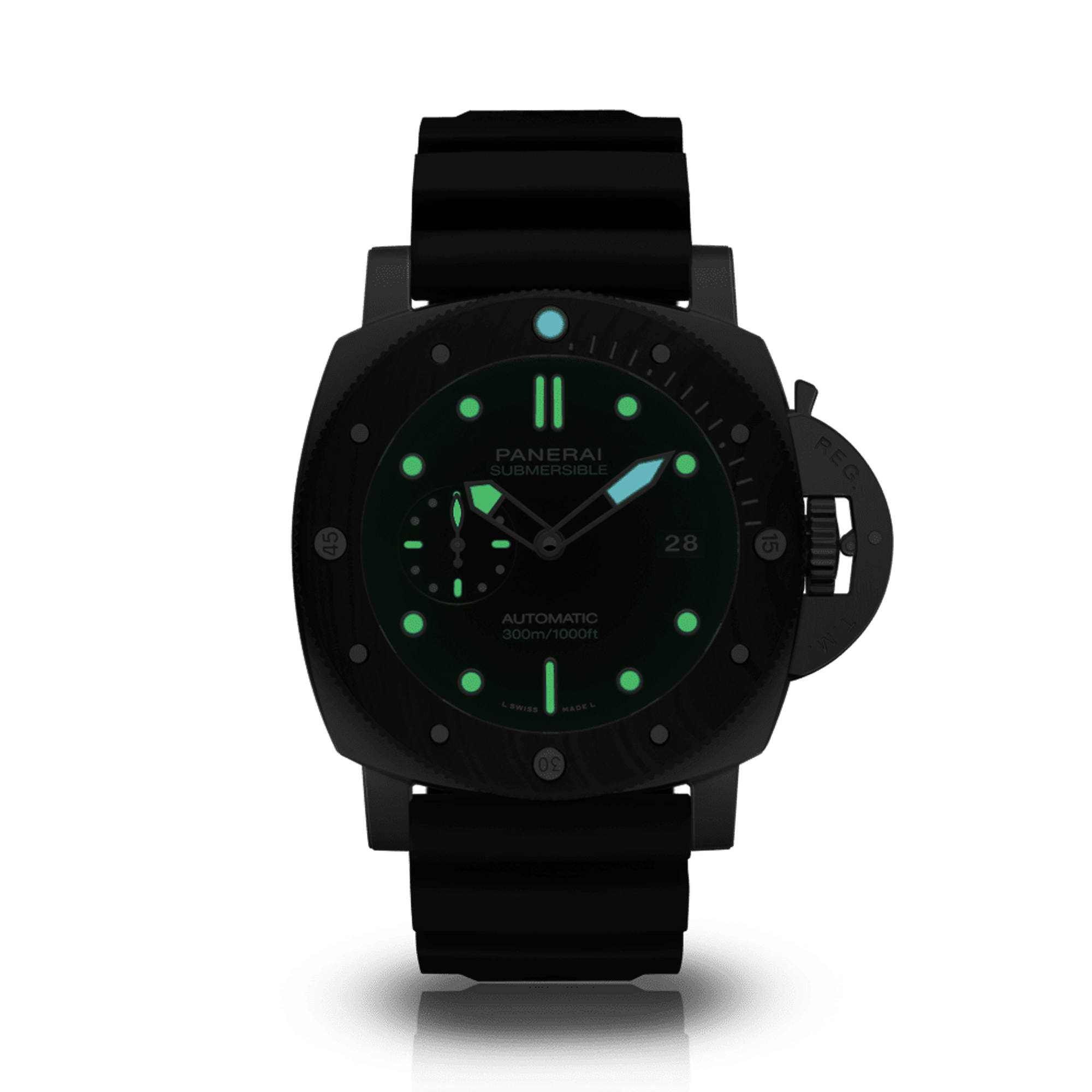 Submersible BMG-TECH™ - 47mm Black Dial, Baton Numerals_3