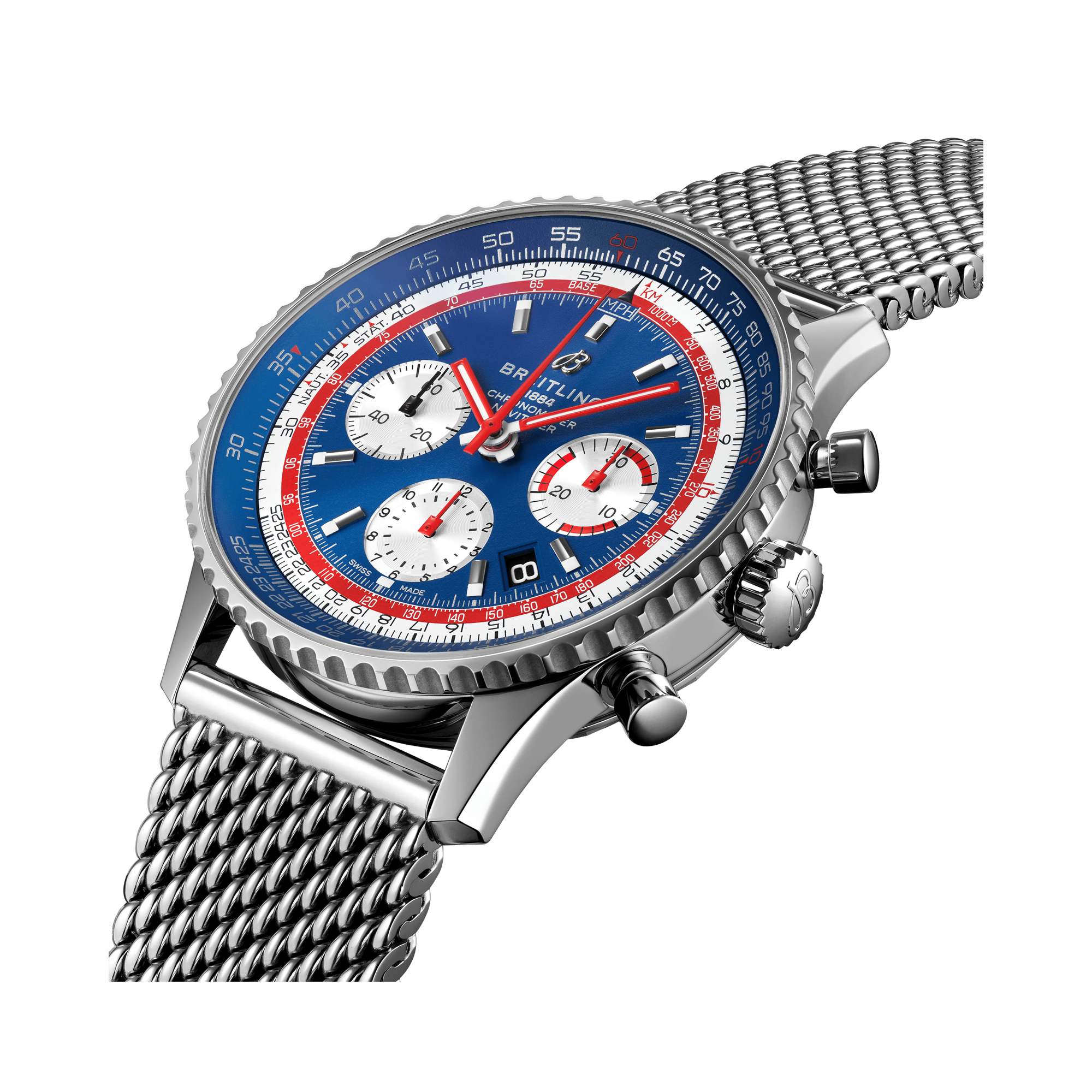 Breitling Navitimer B01 Chronograph 43 Pan Am 43mm, Blue Dial, Chronograph Numerals_3