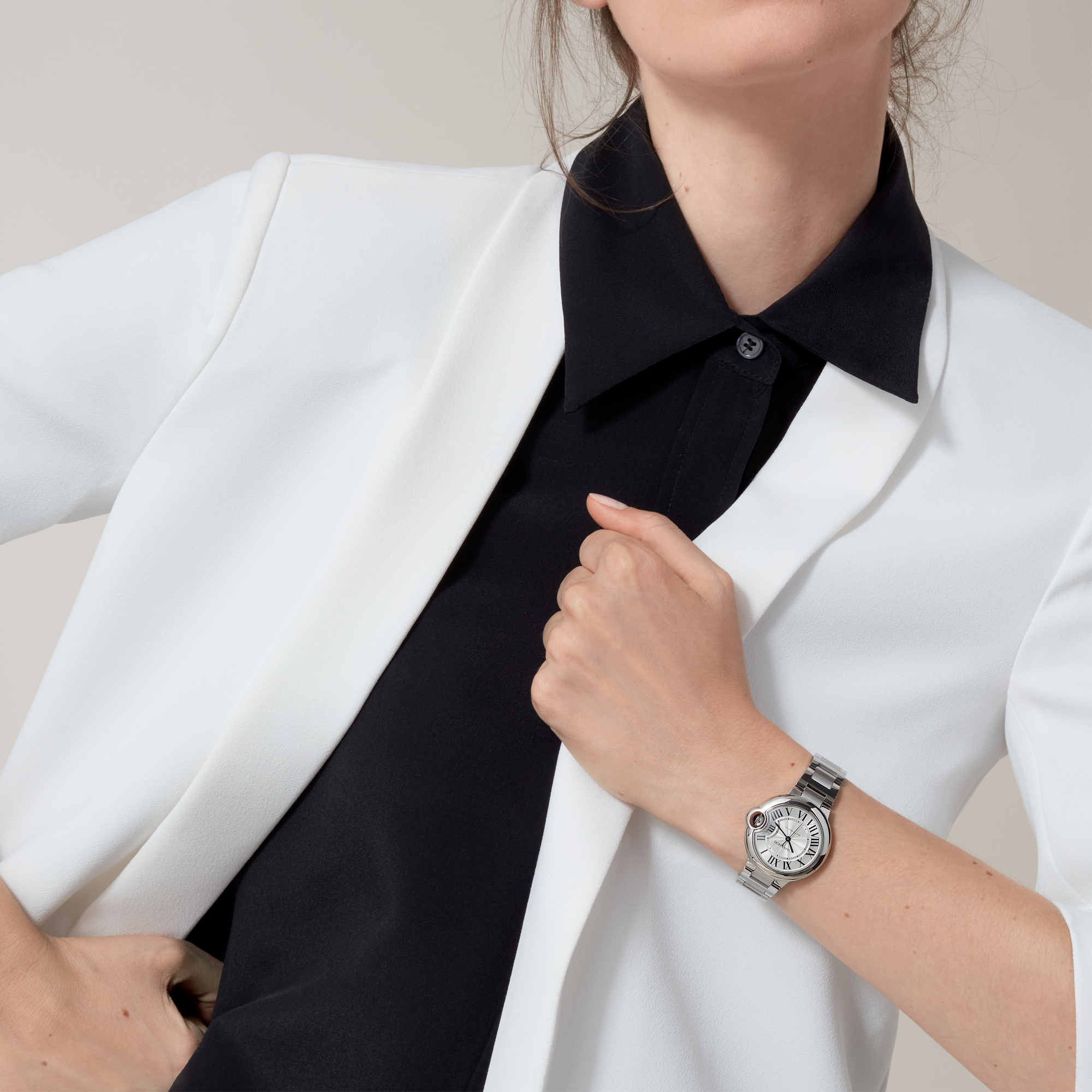 Cartier Ballon Bleu de Cartier 33mm, Silver Dial, Roman Numerals_10