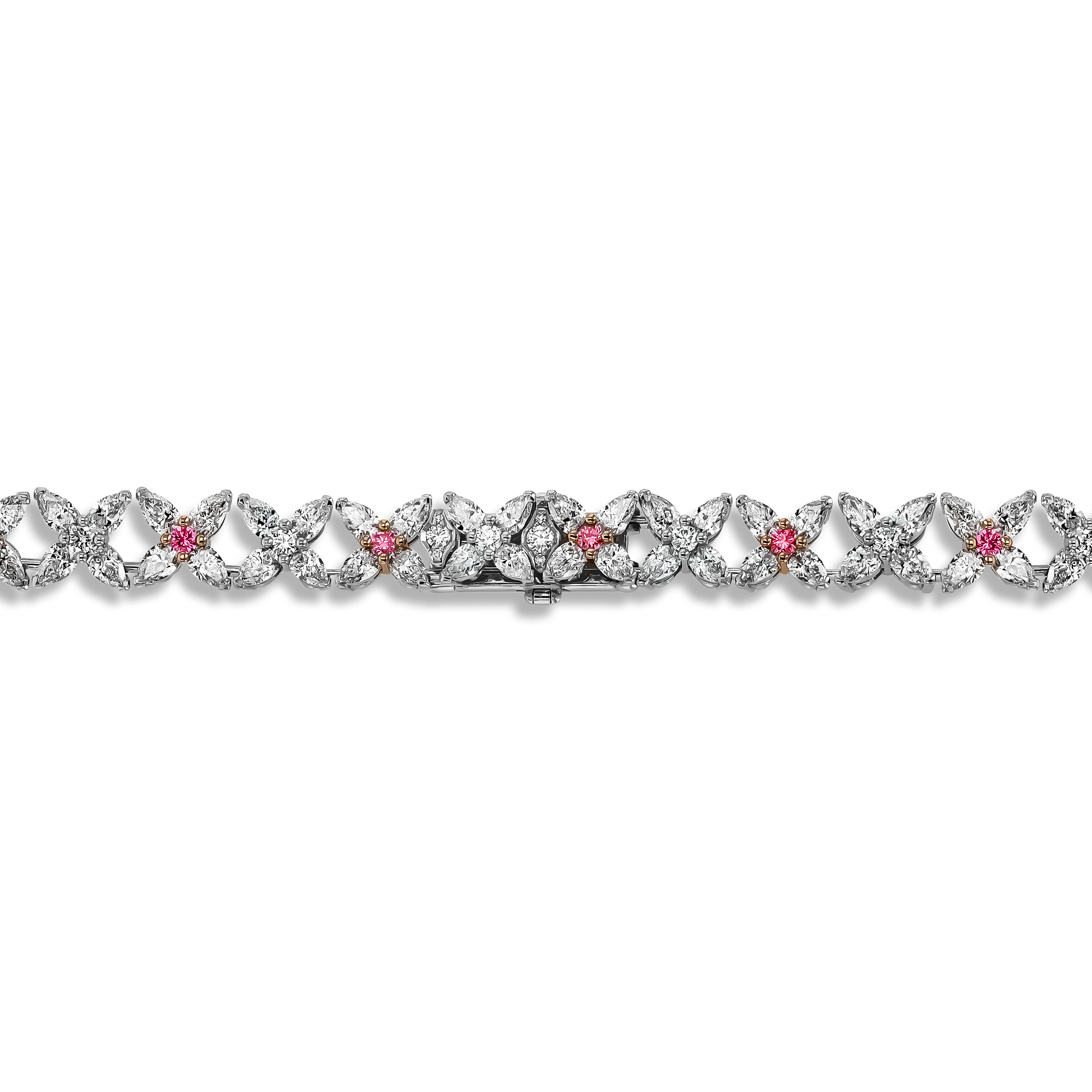 Masterpiece 24.97ct Fancy Pink Pearshape Diamond Necklace Pearshape, Claw Set_3