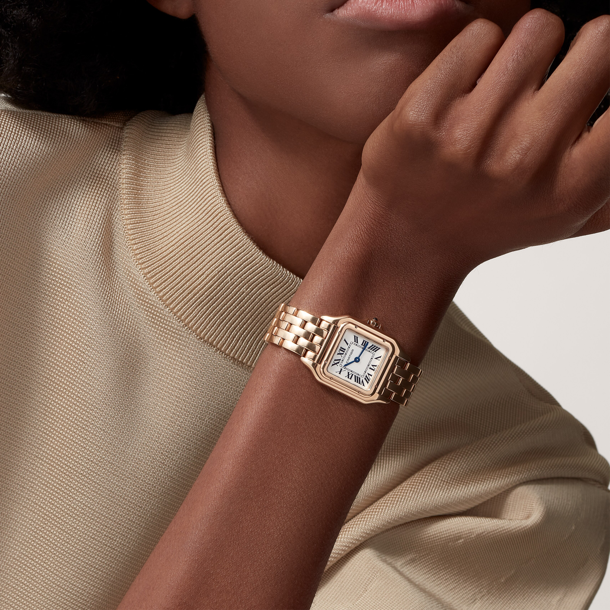 Cartier Panthère de Cartier Medium, Silver Dial, Roman Numerals_10