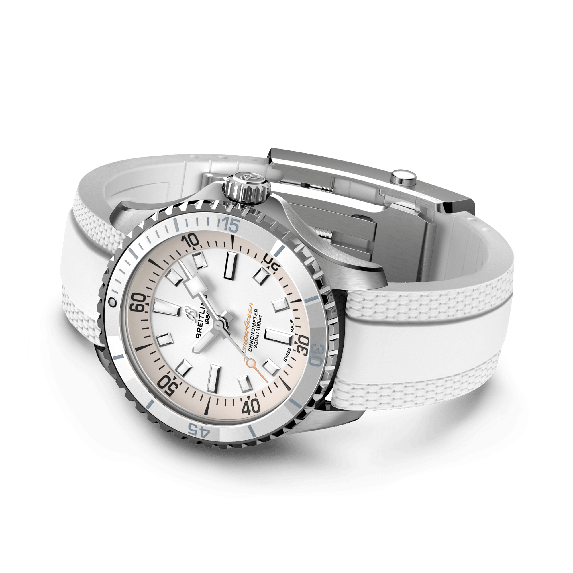 Breitling Superocean Automatic 36 36mm, White Dial, Arabic & Baton Numerals_4