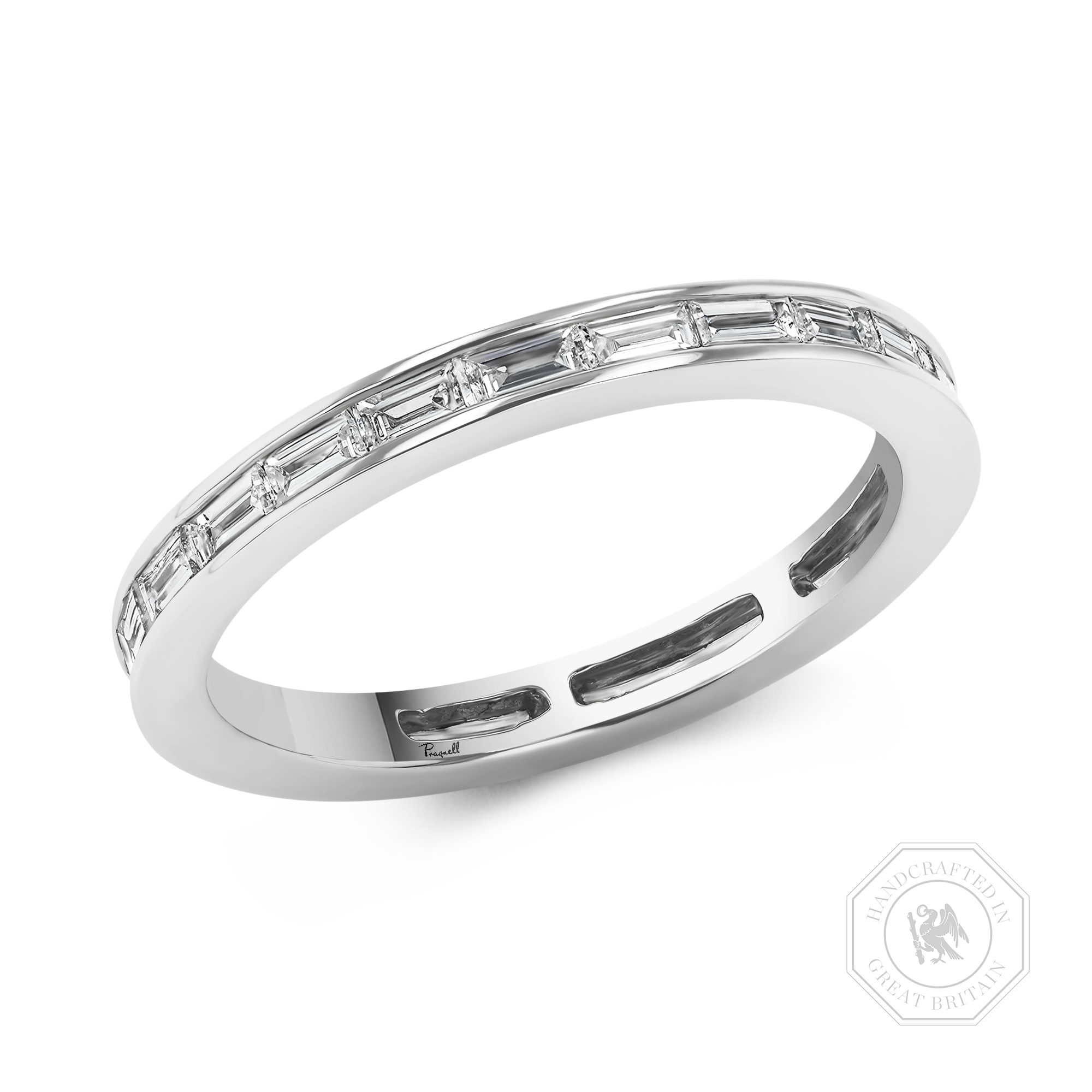 Baguette Cut 0.86ct Diamond Full Eternity Ring Baguette Cut, Channel Set_1