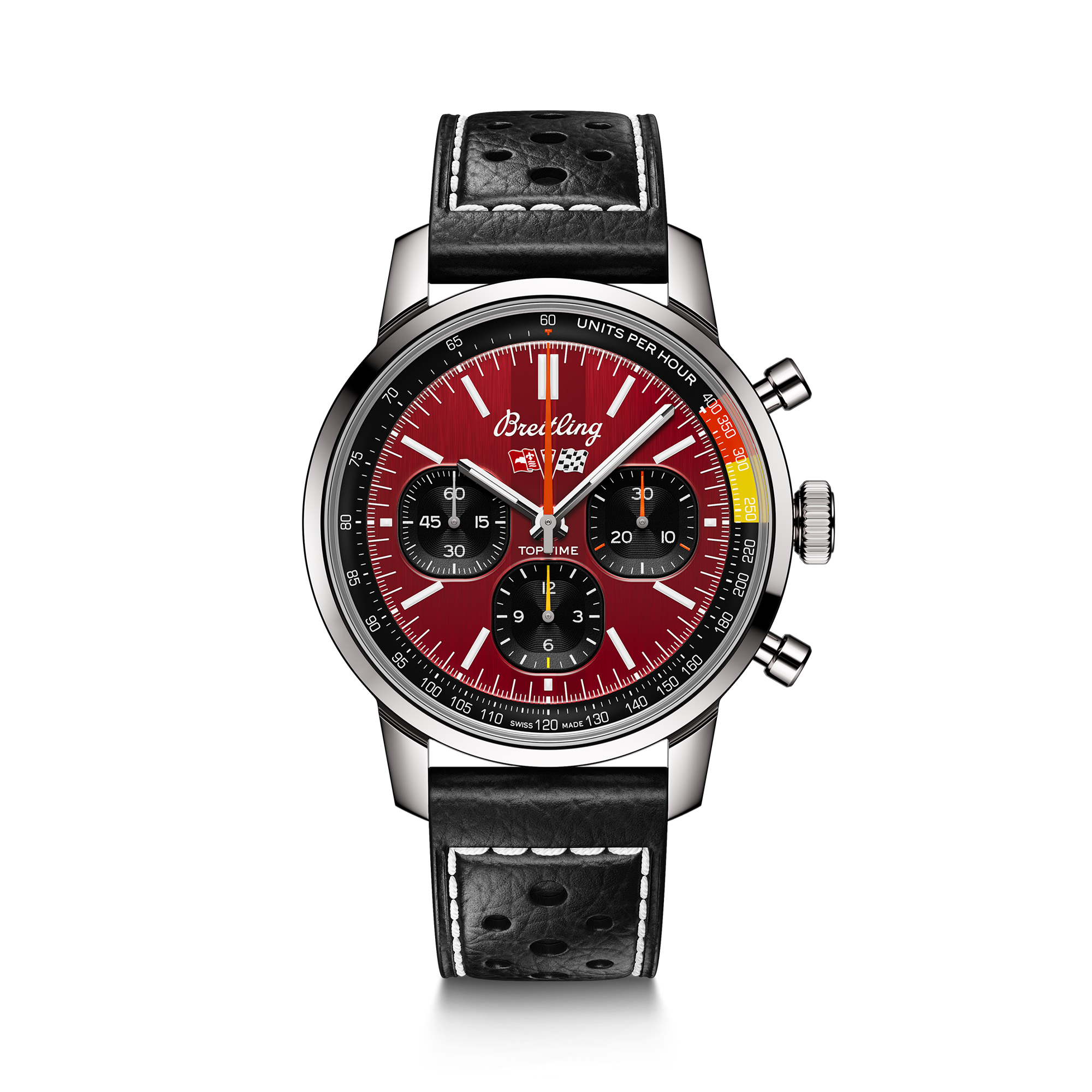 Breitling Top Time B01 Chevrolet Corvette 41mm, Red Dial, Baton Numerals_1