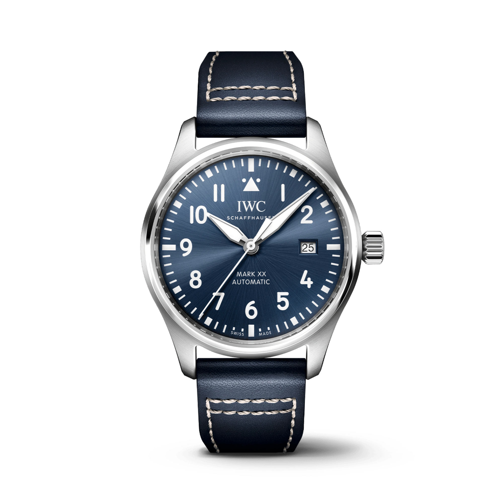 IWC Pilot's Mark XX 40mm, Blue Dial, Arabic/Baton Numerals_1