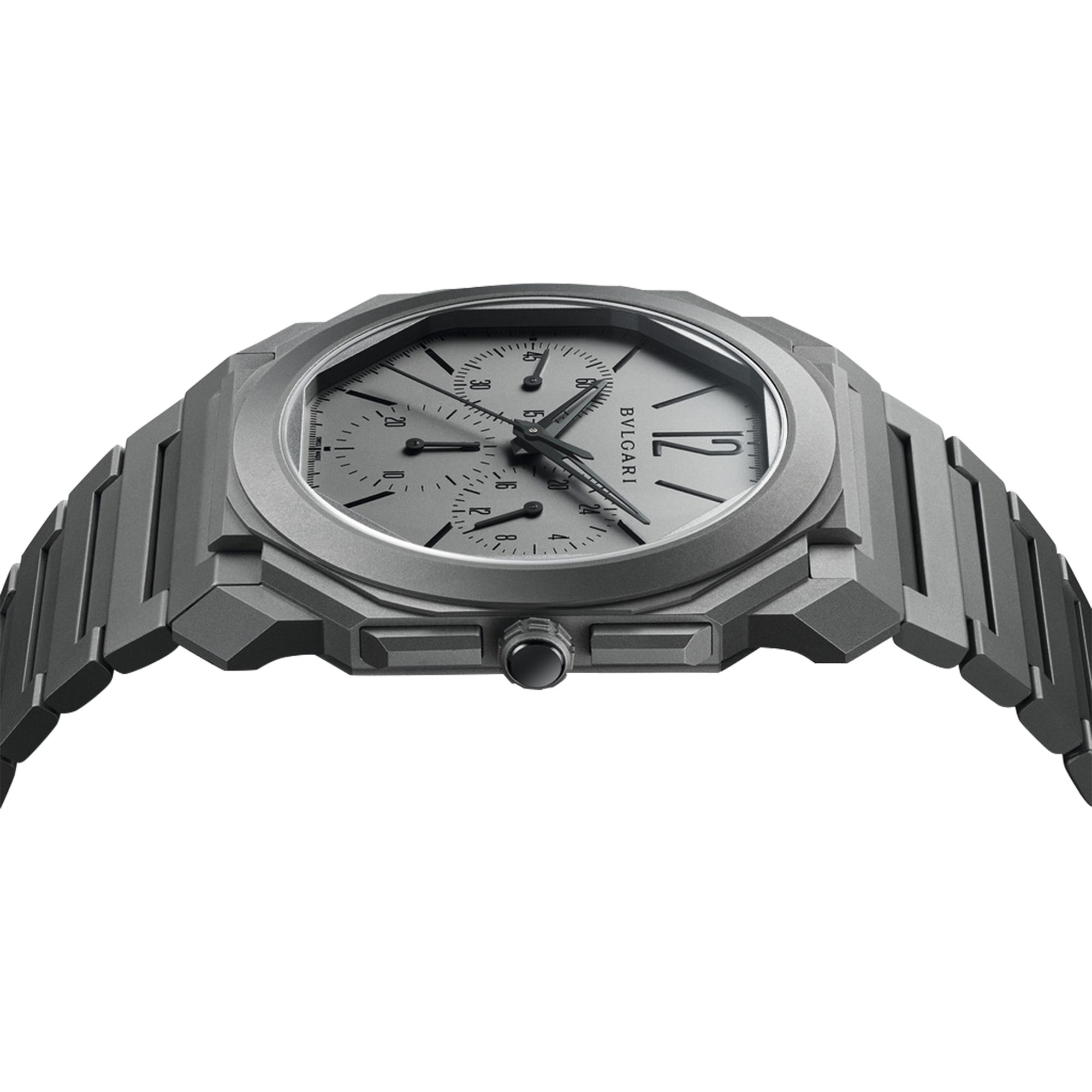 Bvlgari Octo Finissimo 103068 Watch 42mm Grey Dial Arabic Baton Numerals