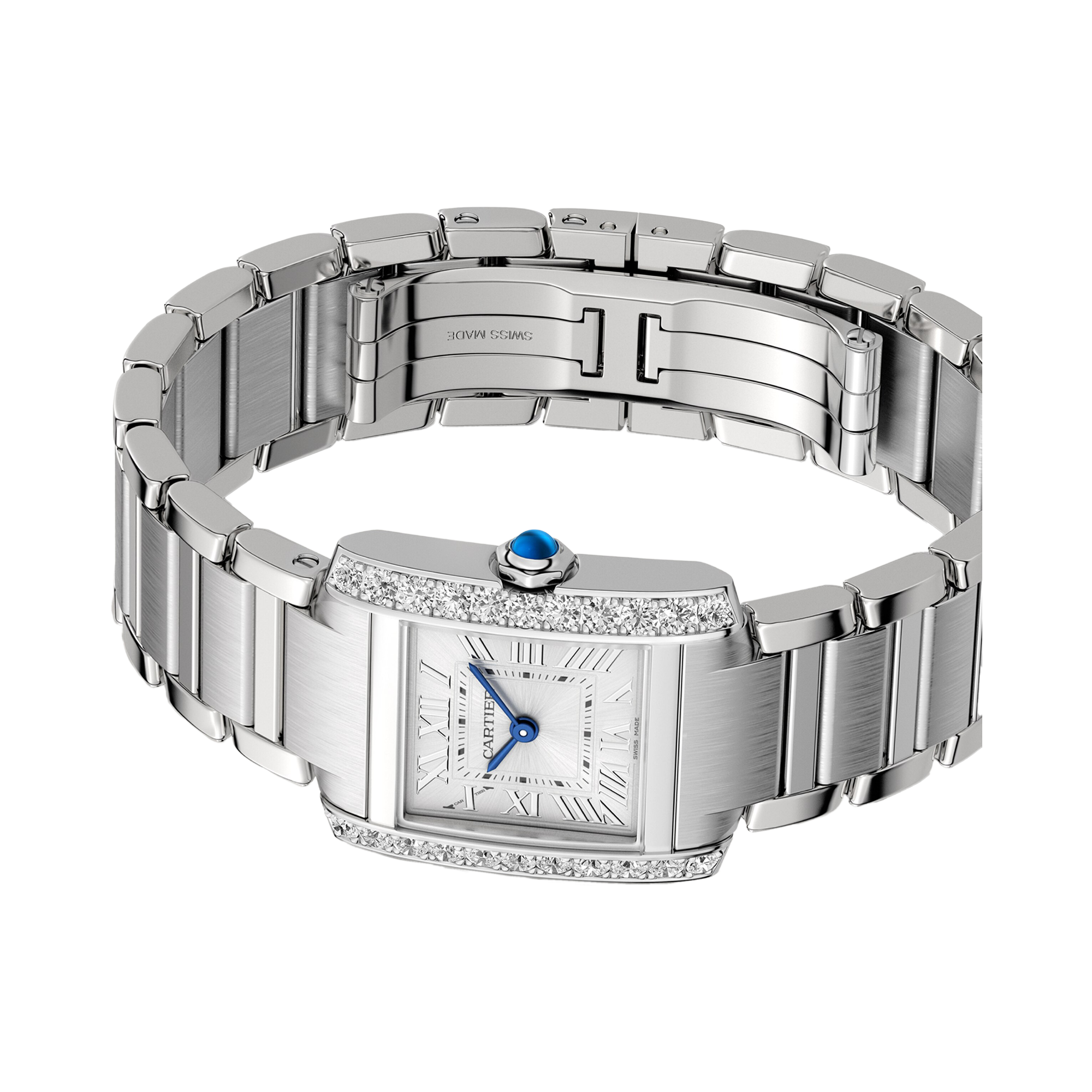 Cartier Tank Française 21.2mm, Silver Dial, Roman Numerals_5