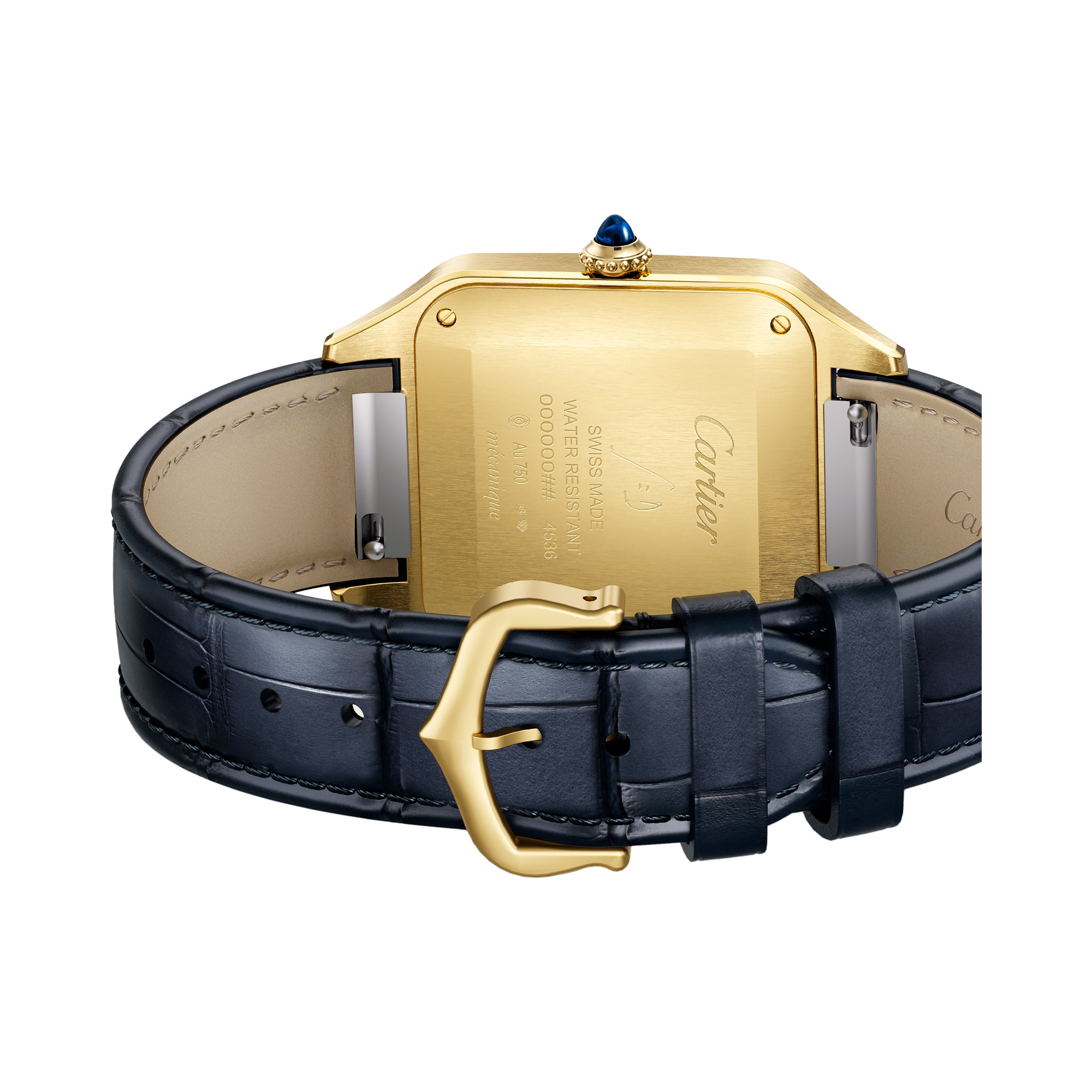 Cartier Santos Dumont 33.9mm, Silver Dial, Roman Numerals_3