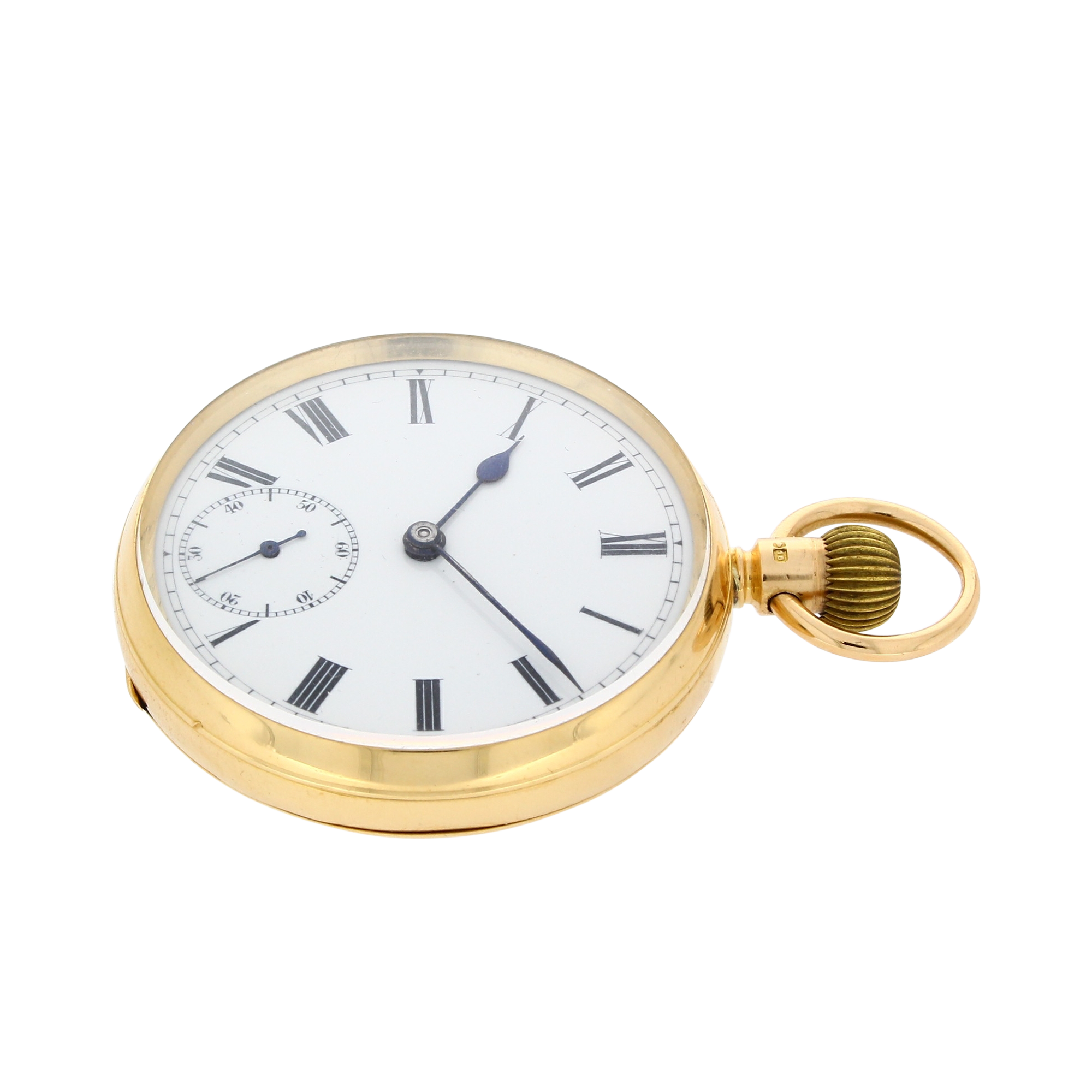 Pre-Owned Pocketwatch White Dial, Roman Numerals_2