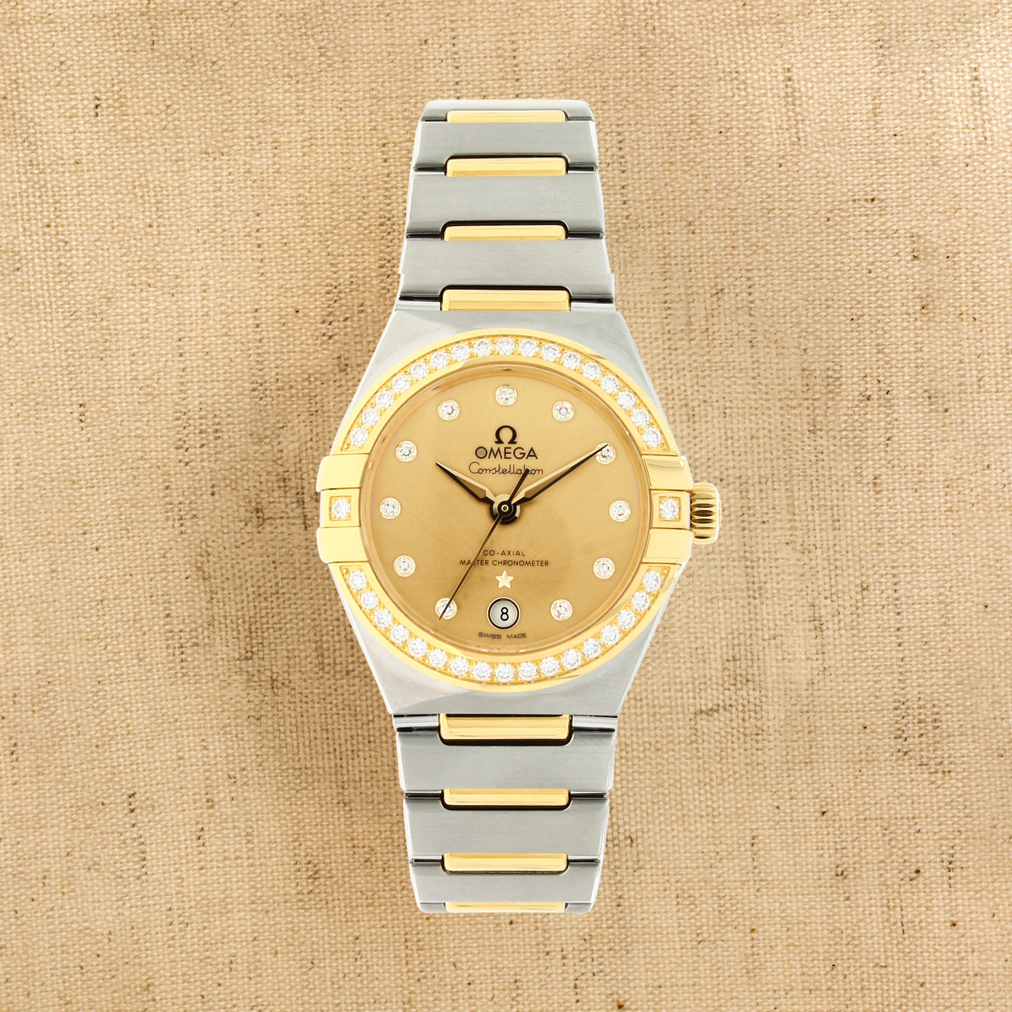 Pre-Owned OMEGA Constellation 29mm, Champagne Dial, Diamond Numerals_1