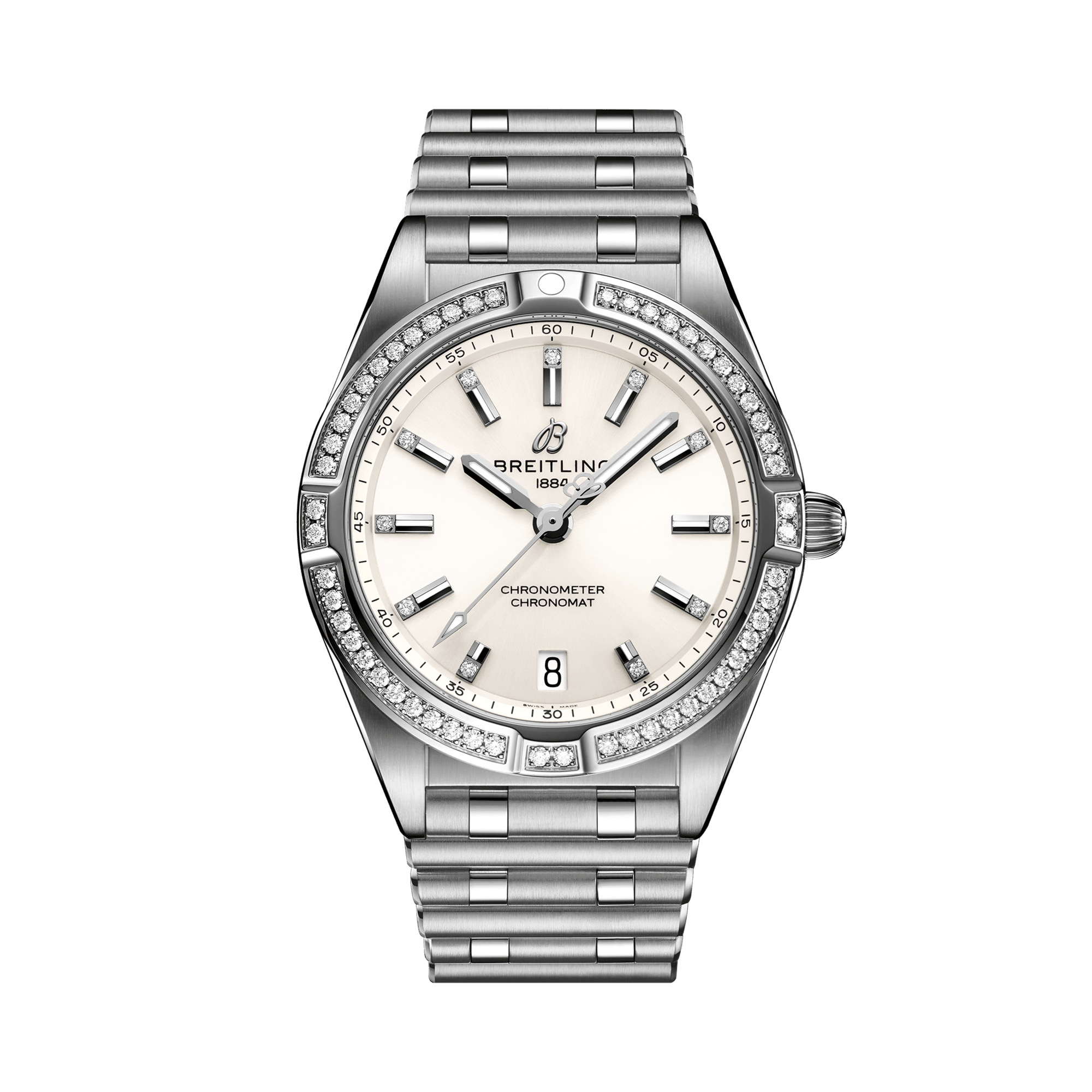 Breitling Chronomat 32 32mm, White Dial, Diamond Numerals_1