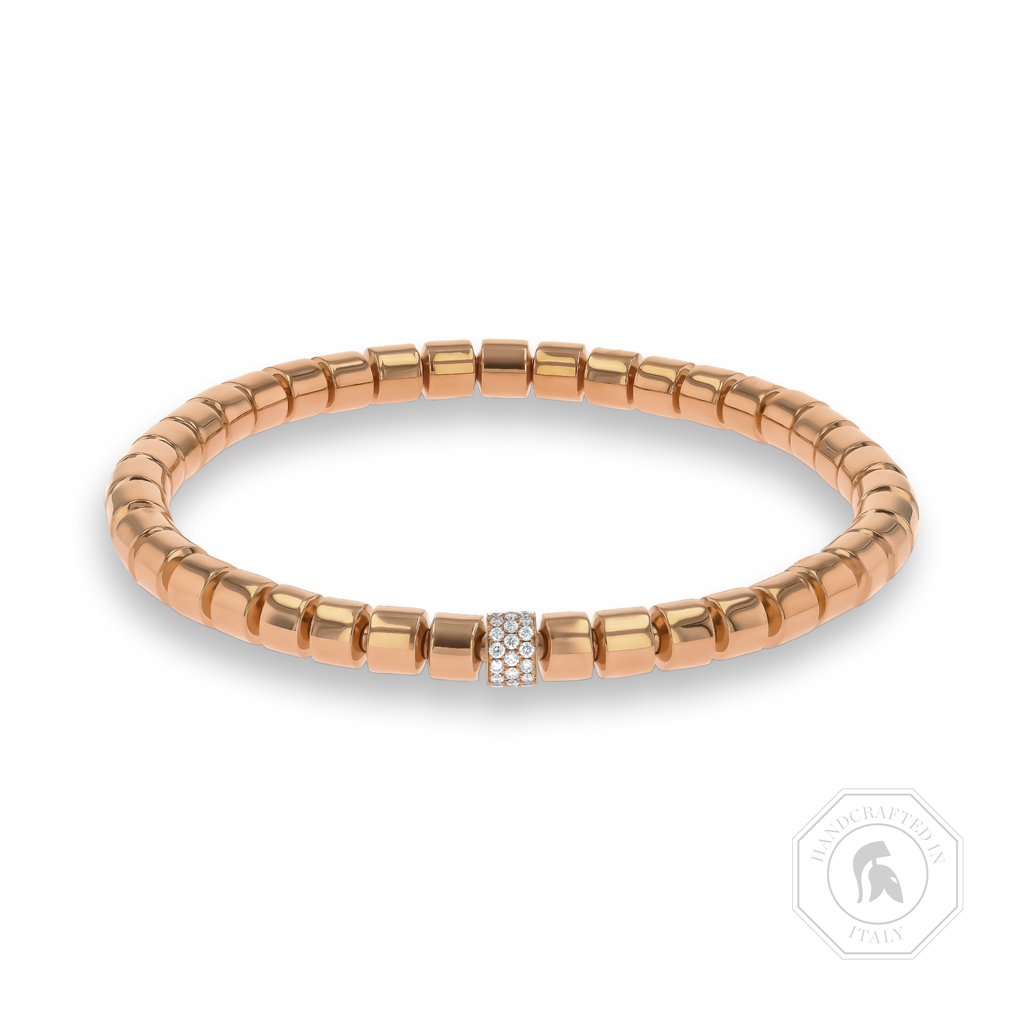 Amalfi 0.36ct Diamond Medium Angular Link Expandable Bangle Brilliant Cut, Micro Pavé Set_1