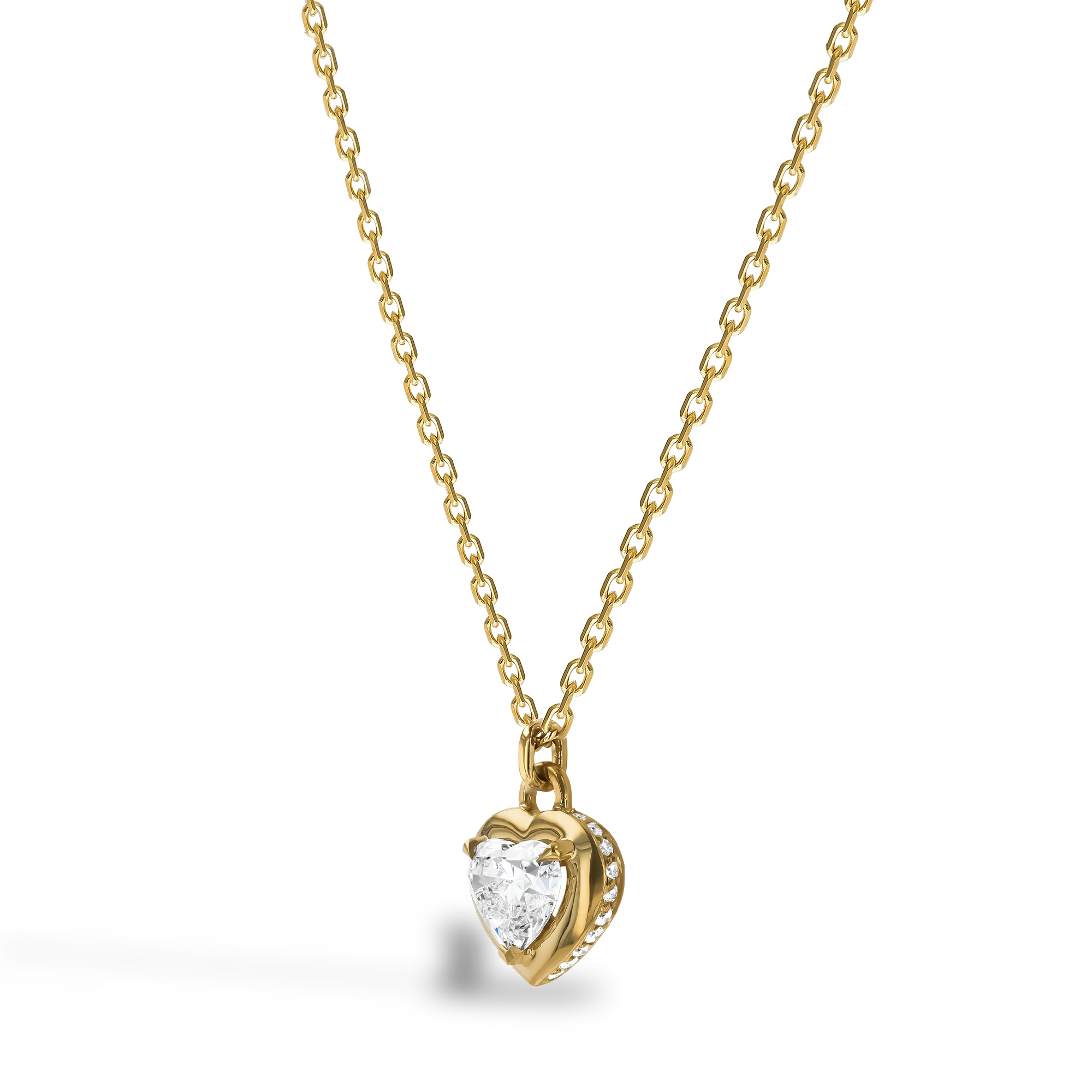 Skimming Stone 1.14ct Diamond Pendant Heart Shaped, Claw Set_2