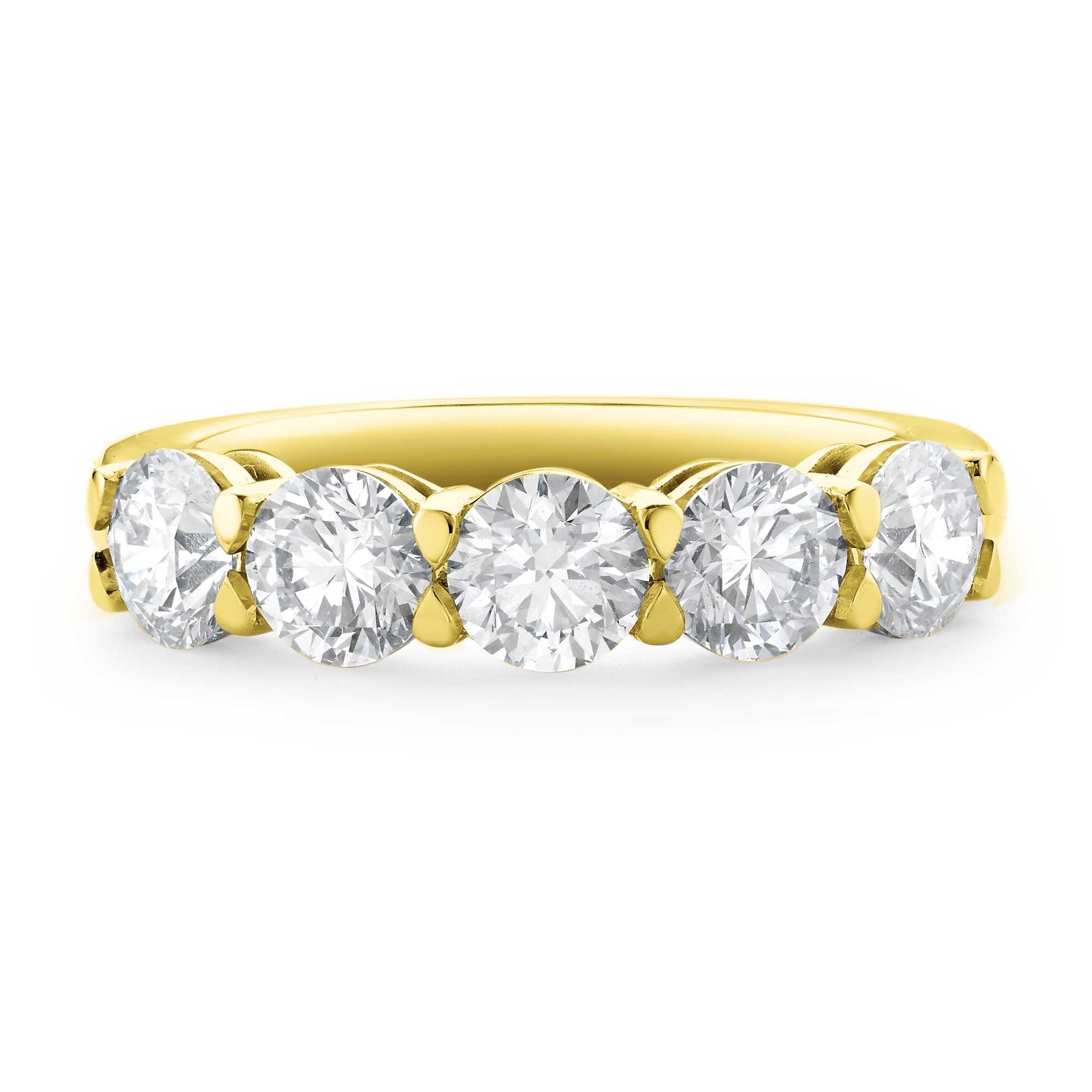 Five Stone Diamond Ring Round Brilliant, Claw Set_2