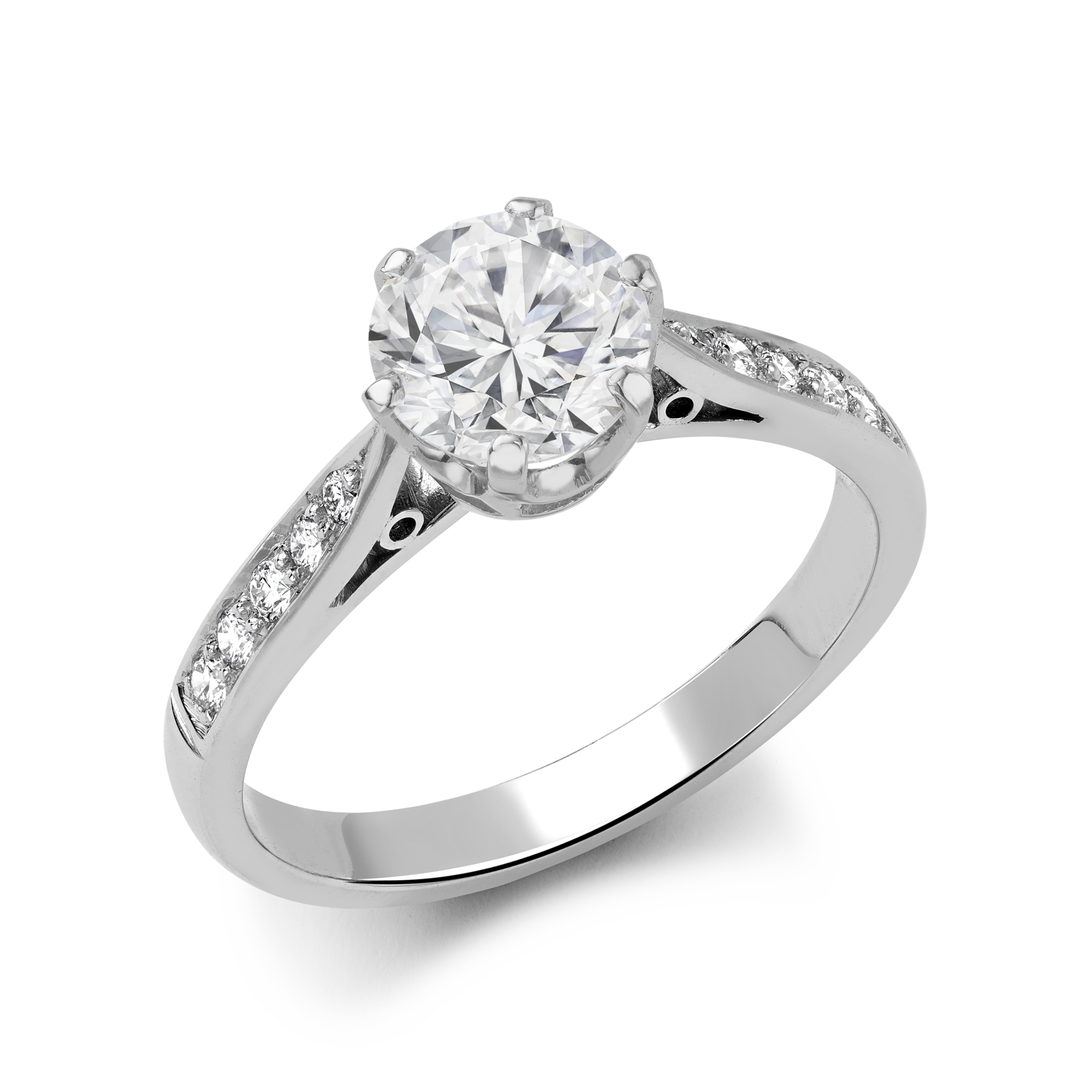 Antique Style Brilliant Cut Diamond Solitaire Brilliant cut, Claw set_1