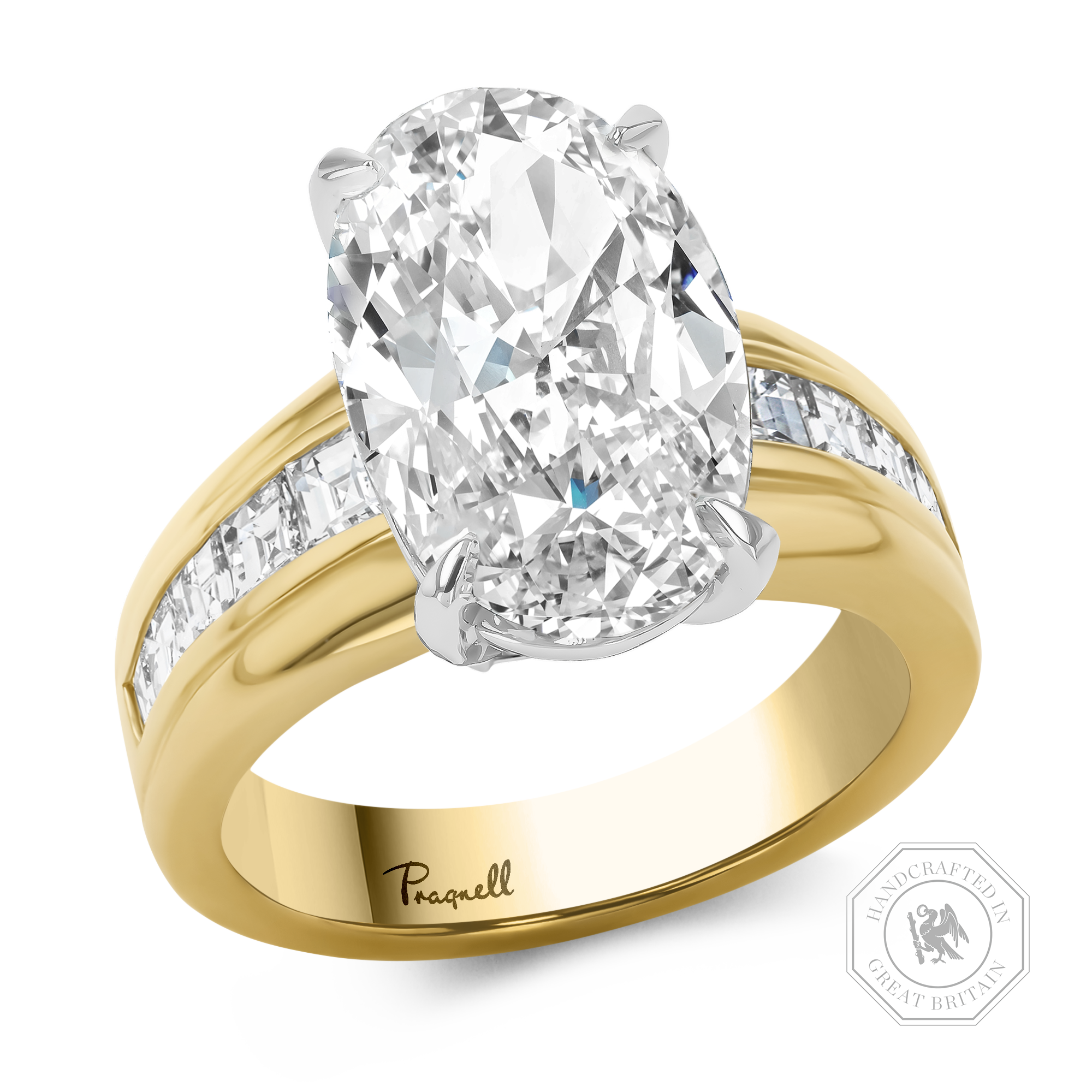 Masterpiece Manhattan Oval Cut 5.36ct Type IIA Diamond Ring Oval Cut, Claw Set_1