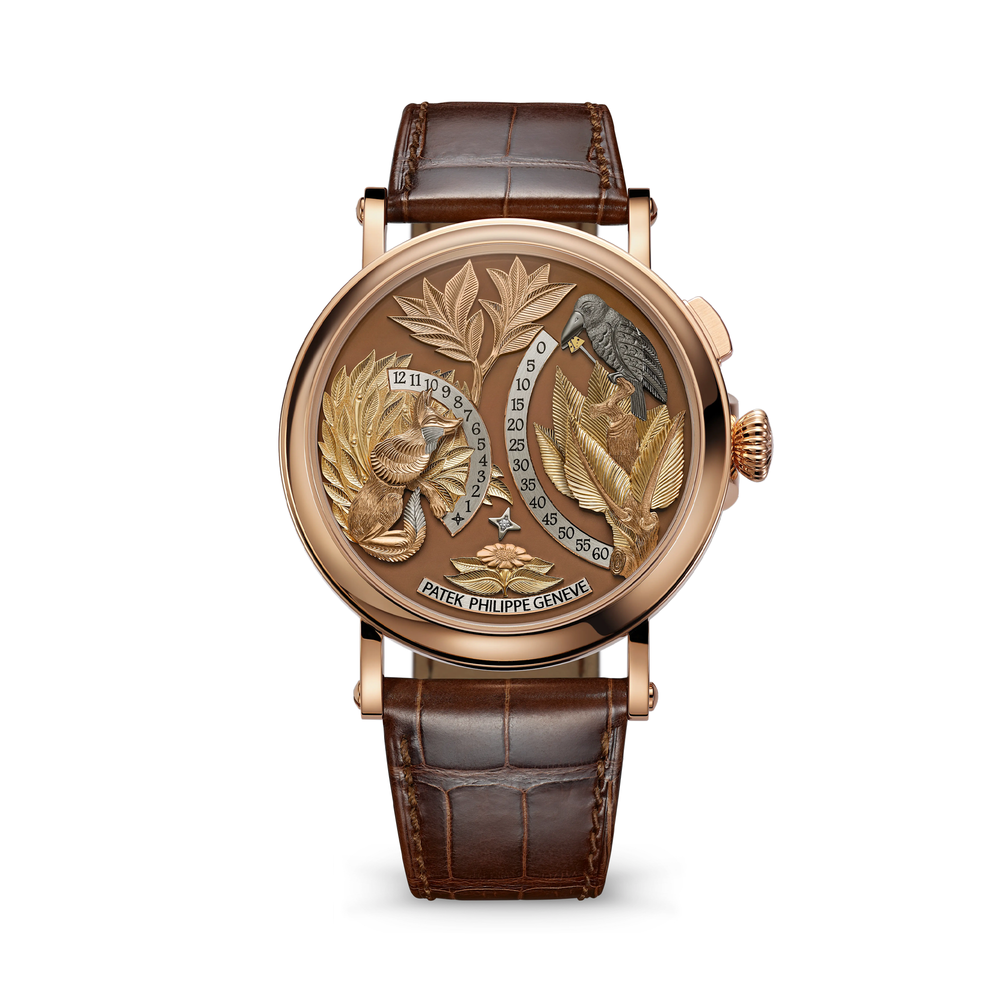 Patek Philippe Calatrava 39mm, Rose Dial, Baton Numerals_1