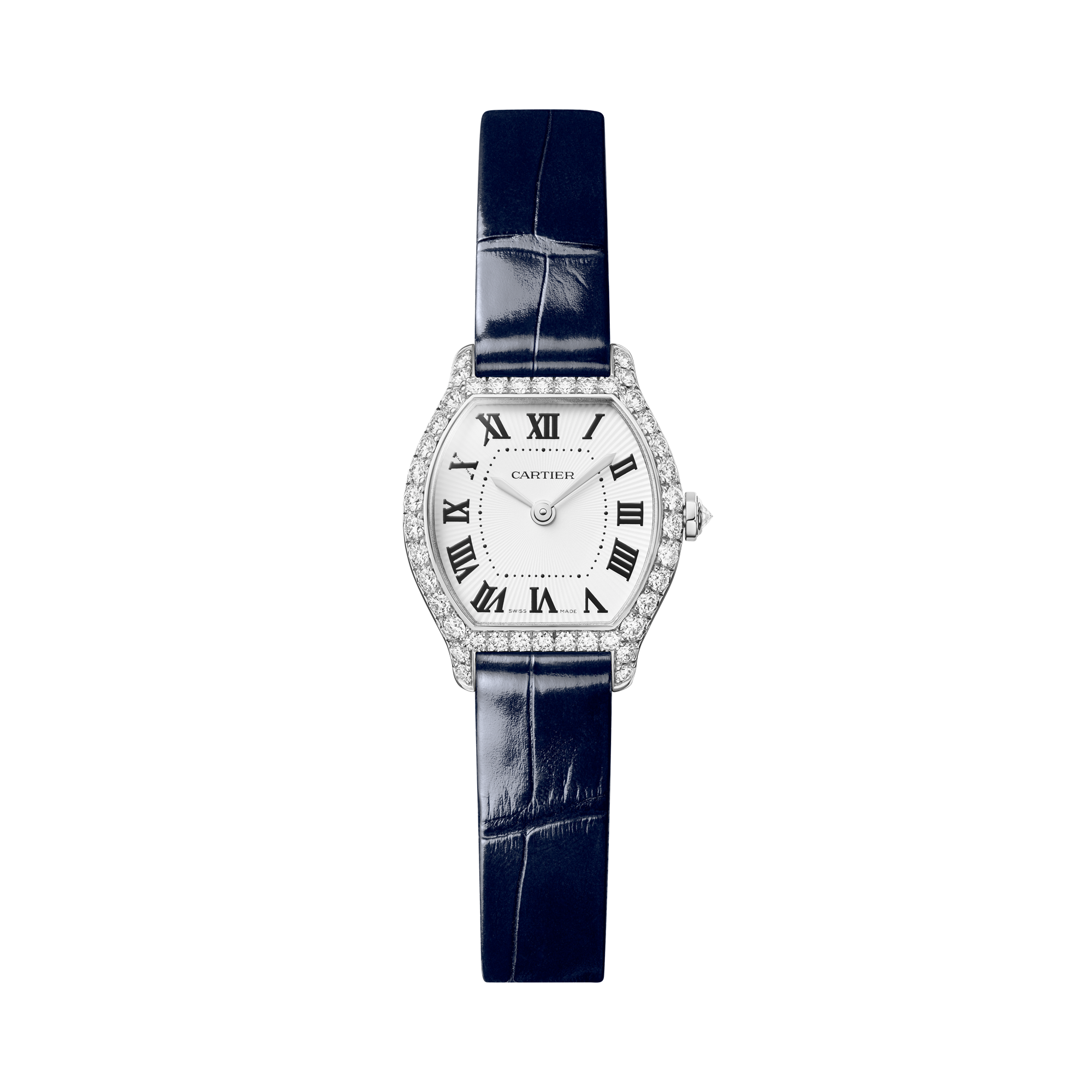 Cartier Tortue 20.9mm, White Dial, Roman Numerals_1
