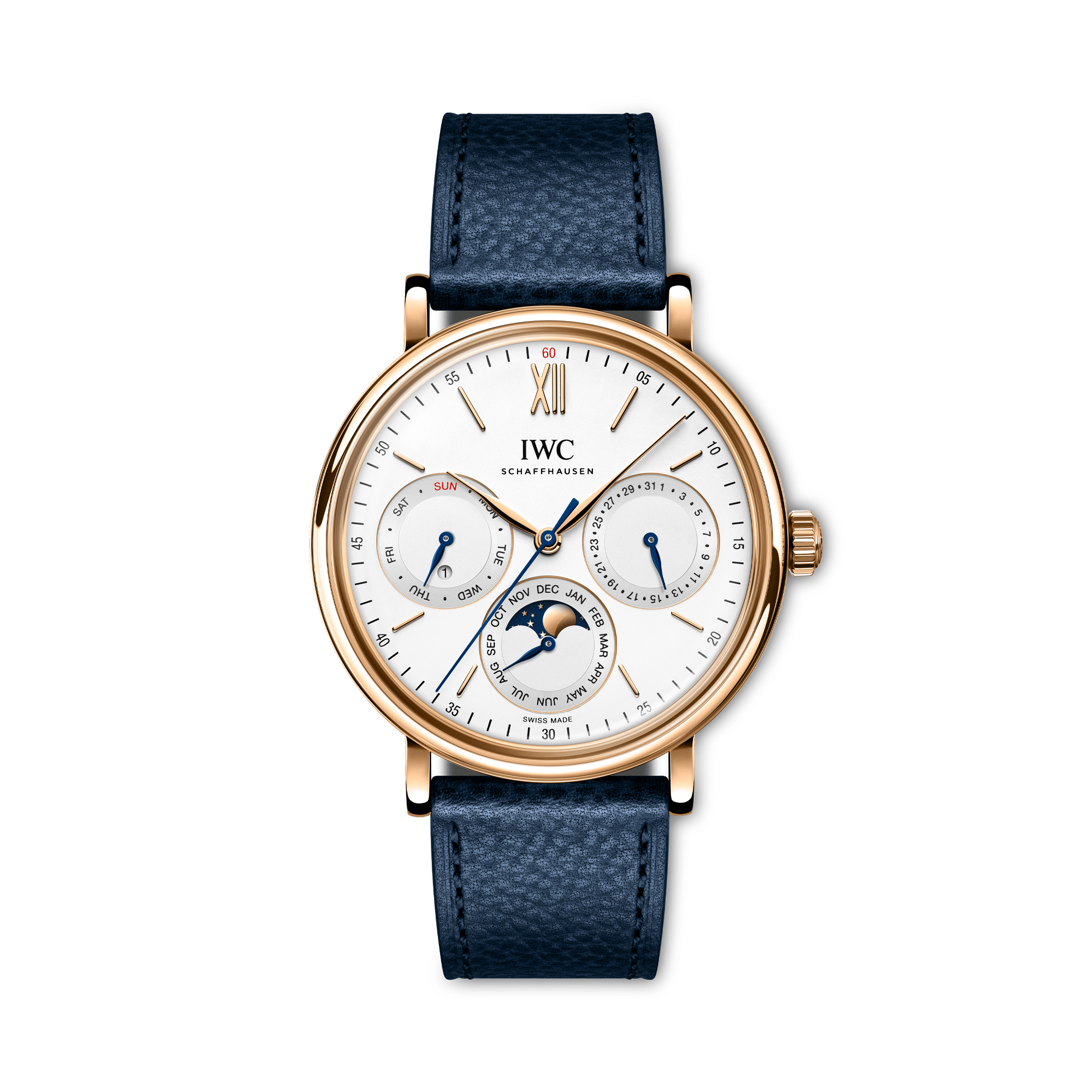 IWC Portofino Perpetual Calendar 40mm, White Dial, Baton/Roman Numerals_1