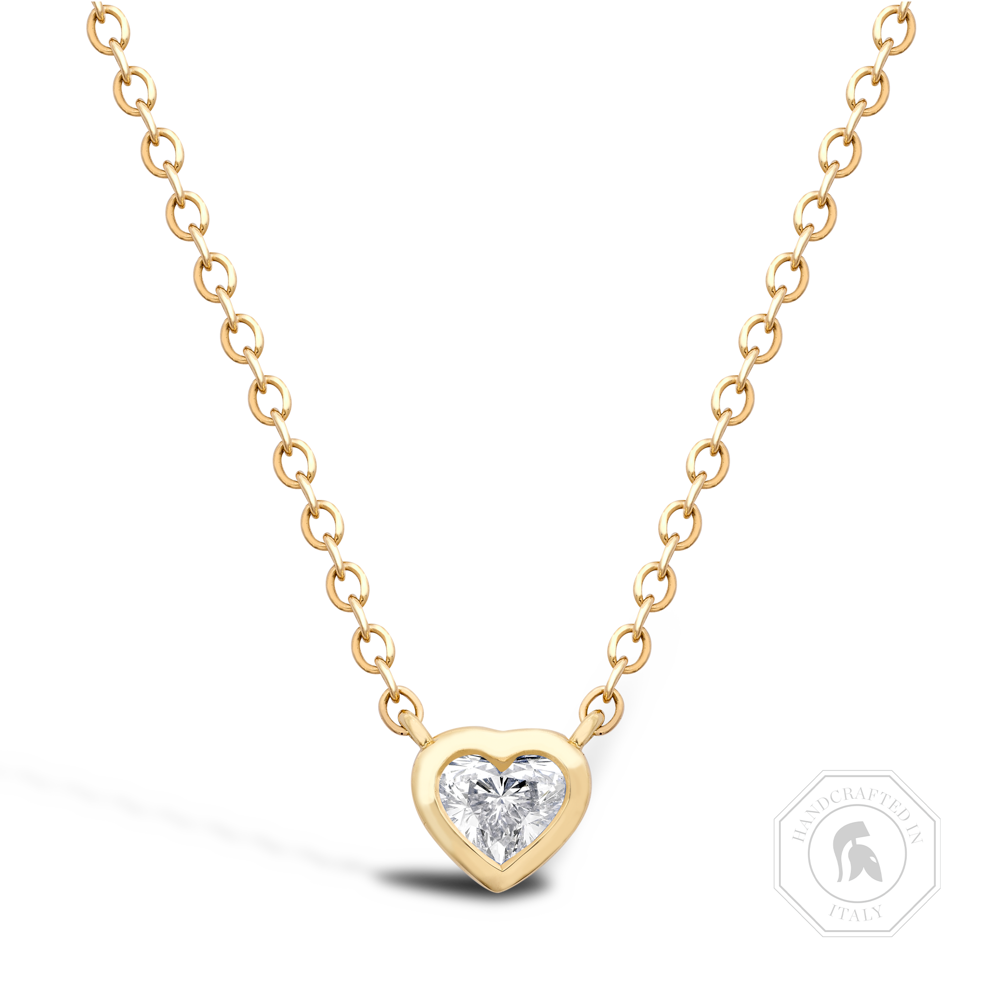 Sundance Diamond Pendant Heartshaped, Rubover Set_1