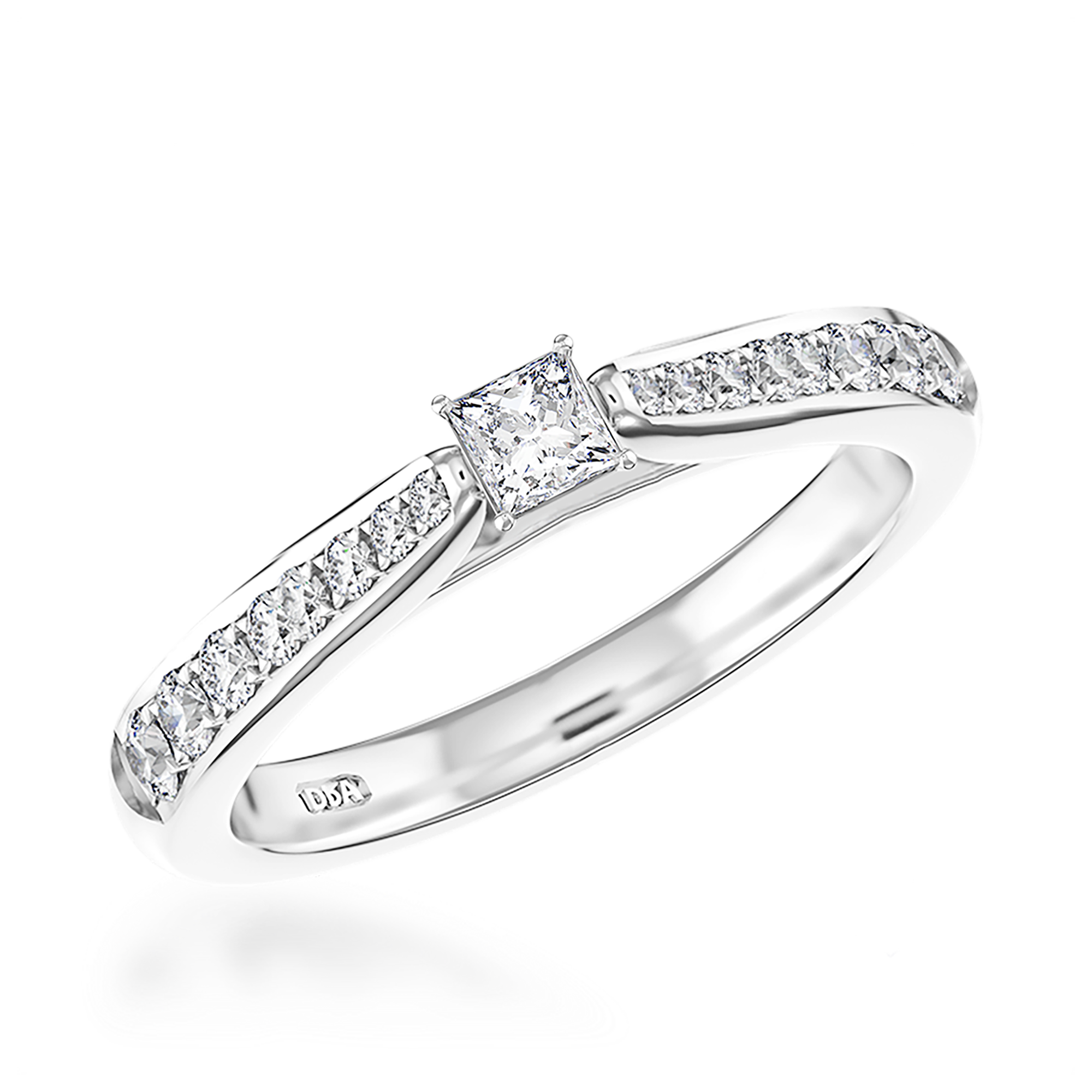 Duchess 0.23ct Diamond Solitaire Ring Princess Cut, Claw Set_1