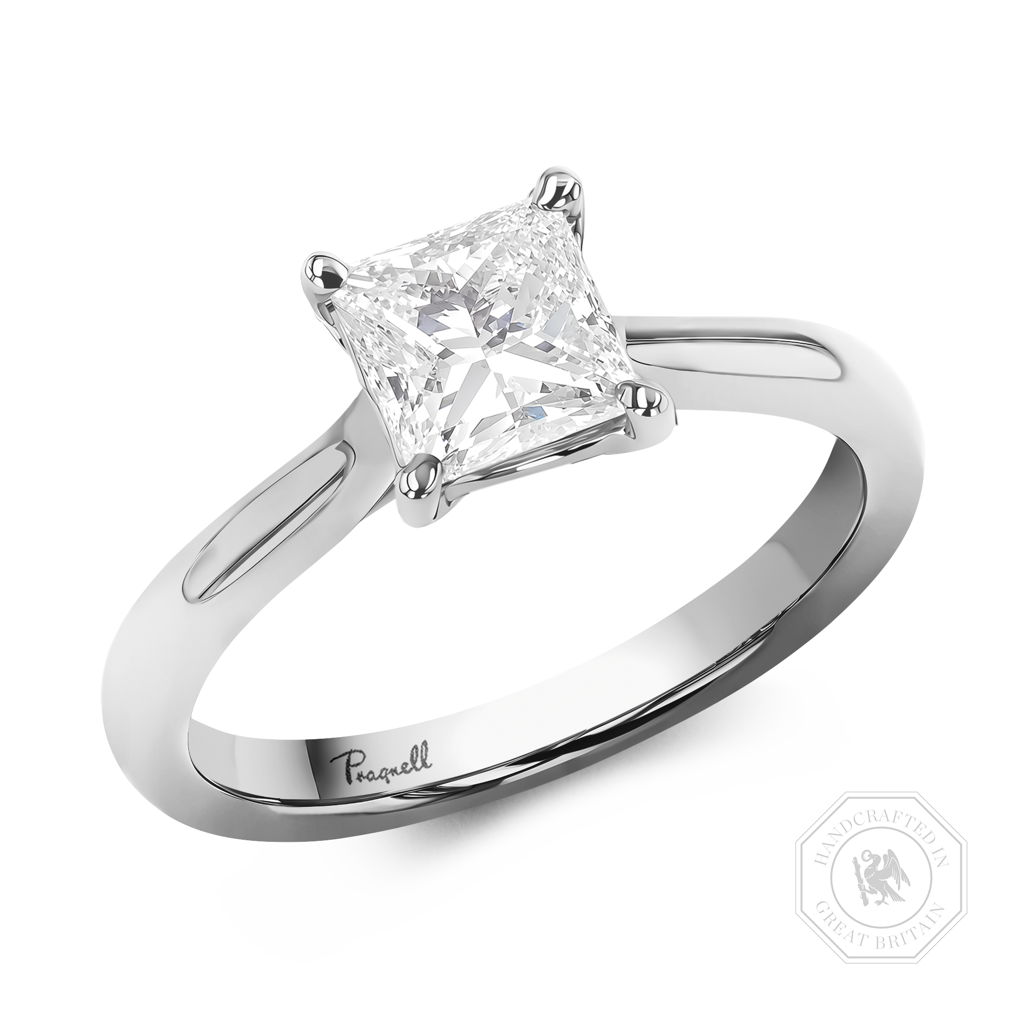 Gaia 1.12ct Princess Cut Diamond Ring Princess Cut, Claw Set_1